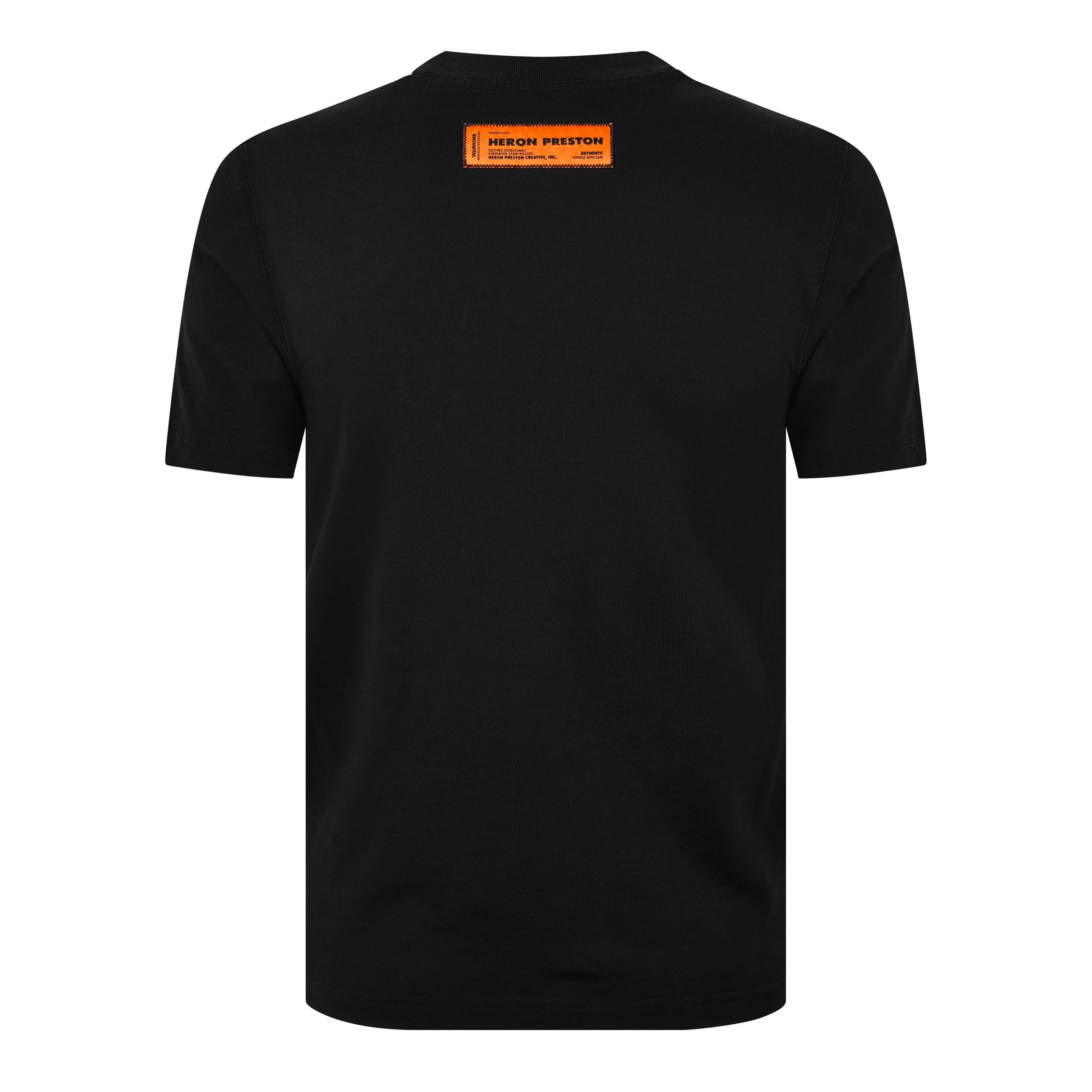 Black - Heron Preston - Men's Regular Fit Collar Logo T-Shirt - 6