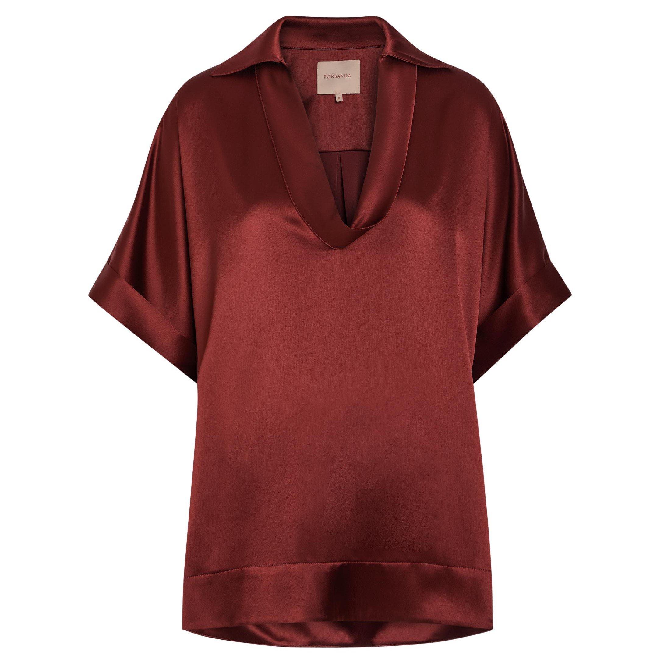 Roksanda Ilincic Women's Enira Oversized-Fit Satin Blouse