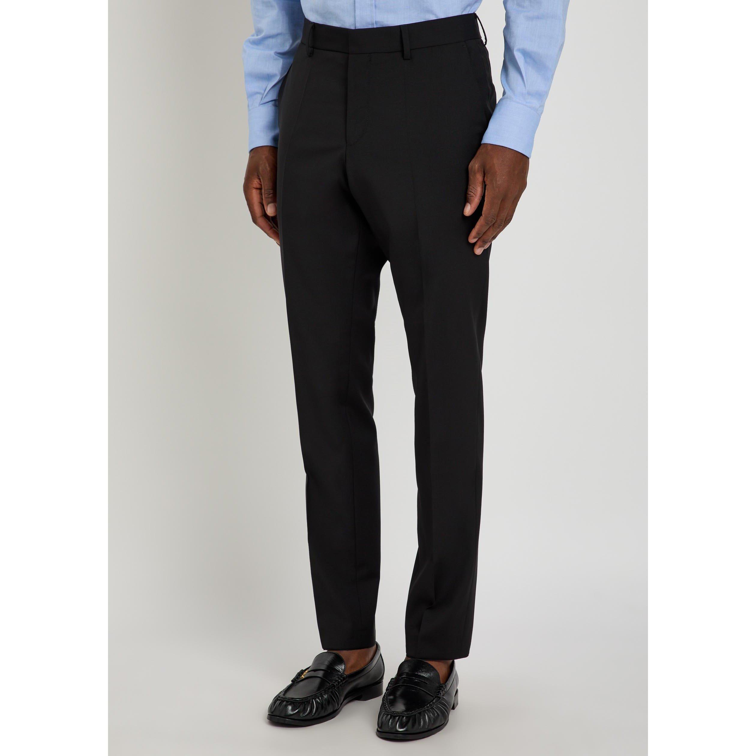 BLACK - Boss - Men's Genius Wool Suit Trousers - 2