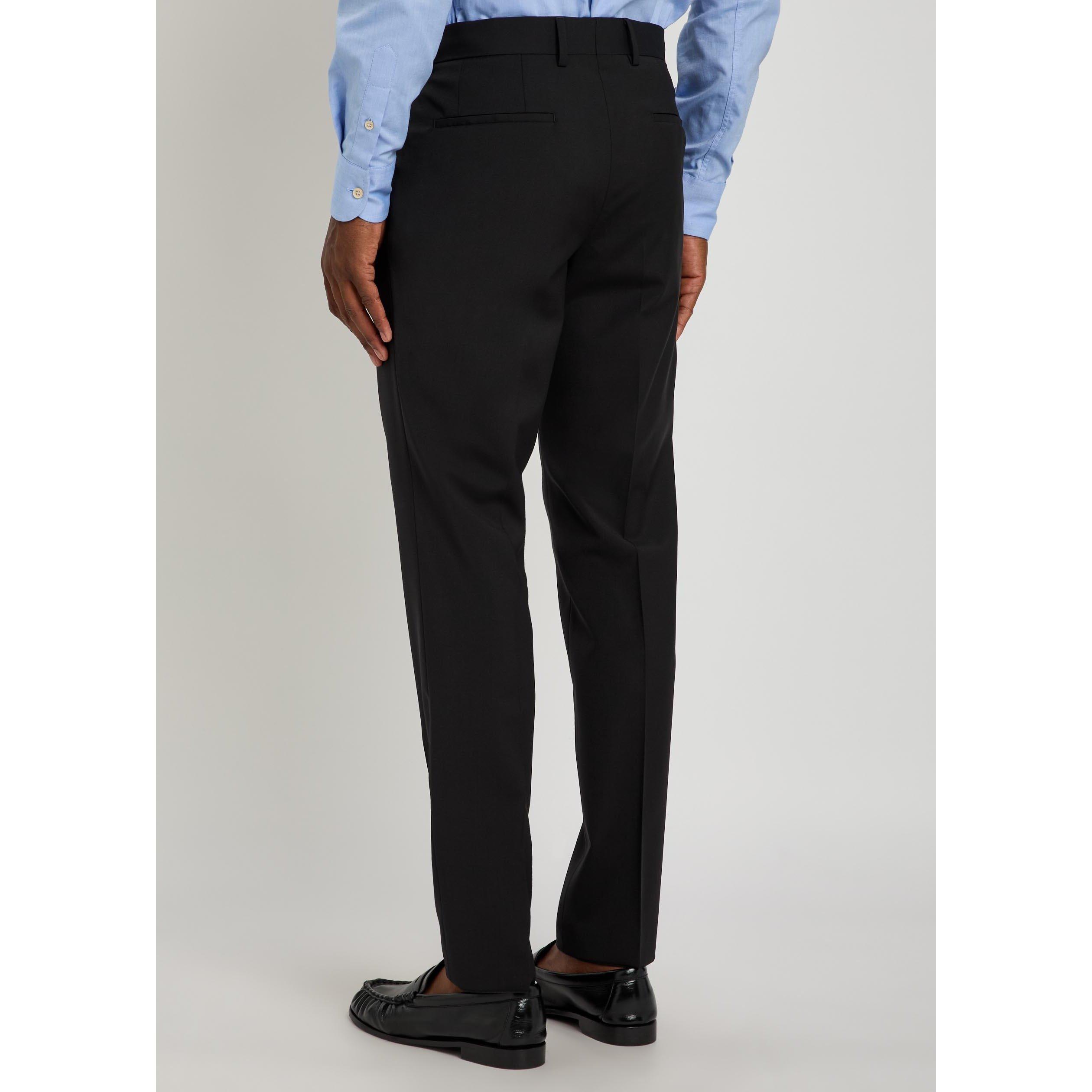 BLACK - Boss - Men's Genius Wool Suit Trousers - 3