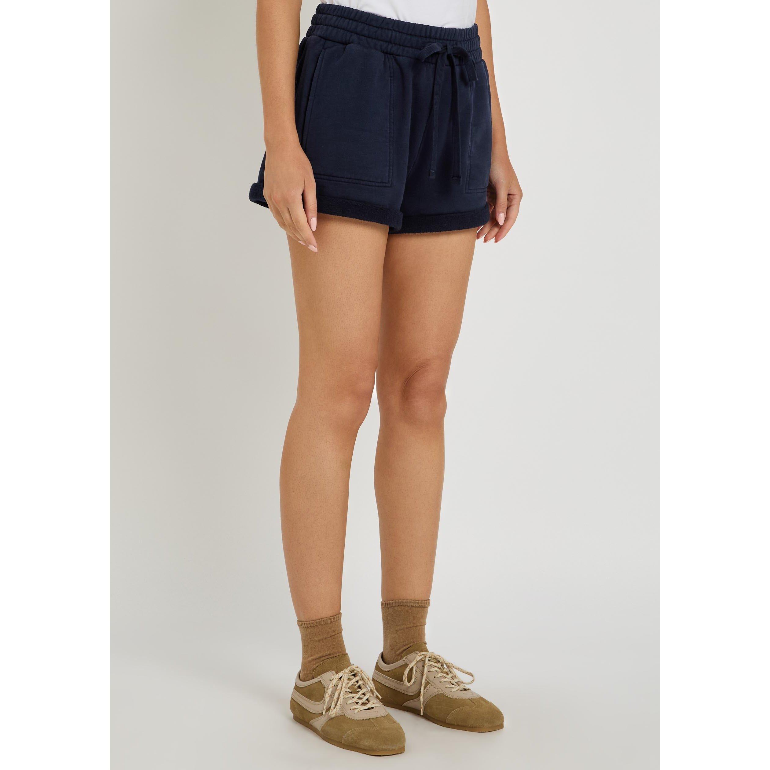 NAVY - Citizens Of Humanity - Women's Viveene Rolled Cotton Jogger Shorts - 2