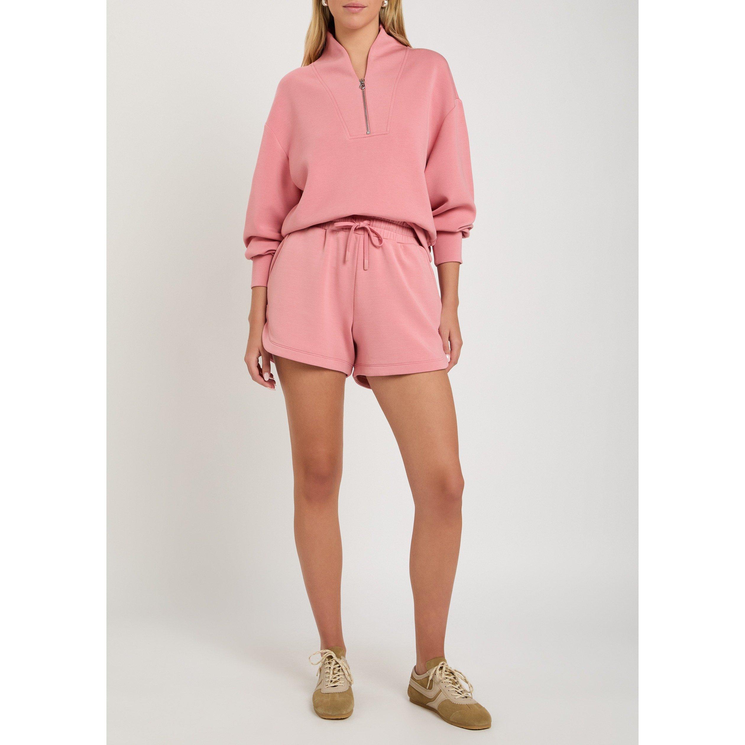 LIGHT PINK - Varley - Women's Coulter High-Waisted Jersey Shorts - 5