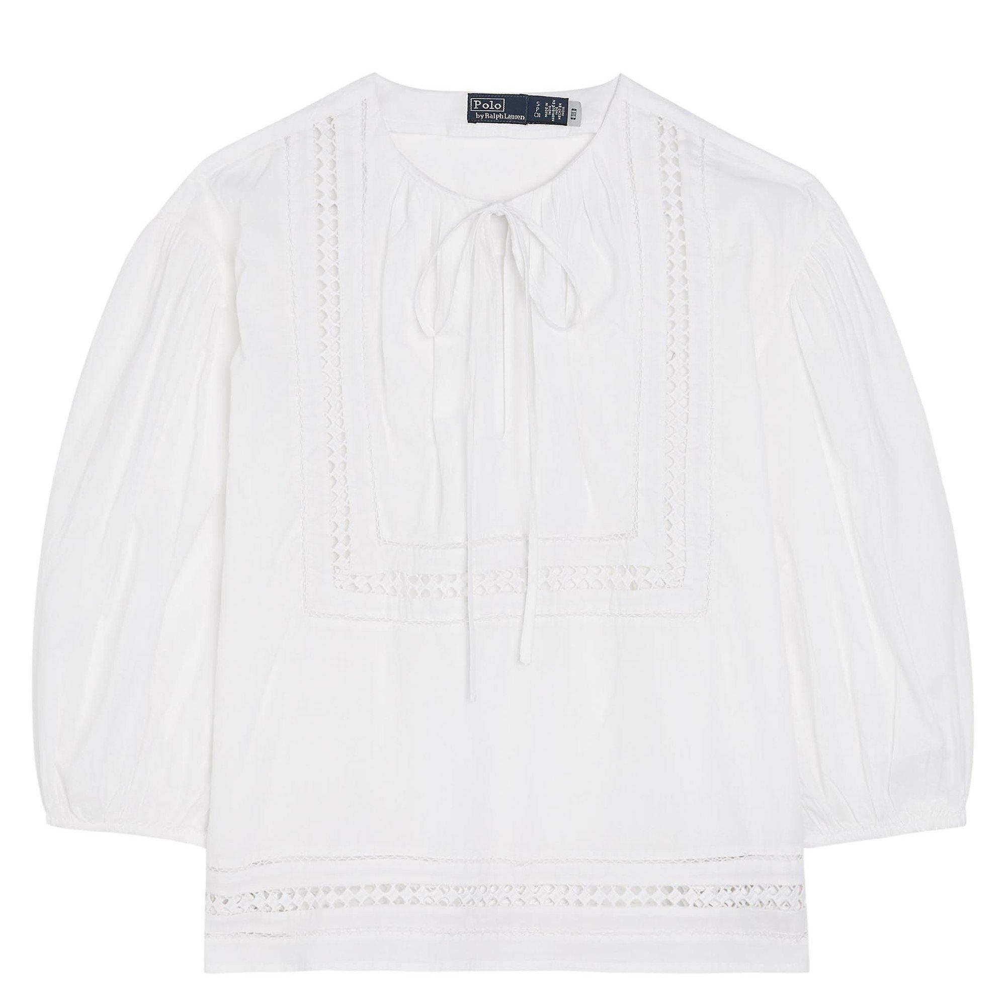 WHITE - Polo Ralph Lauren - B WOVEN SS BLOUSE