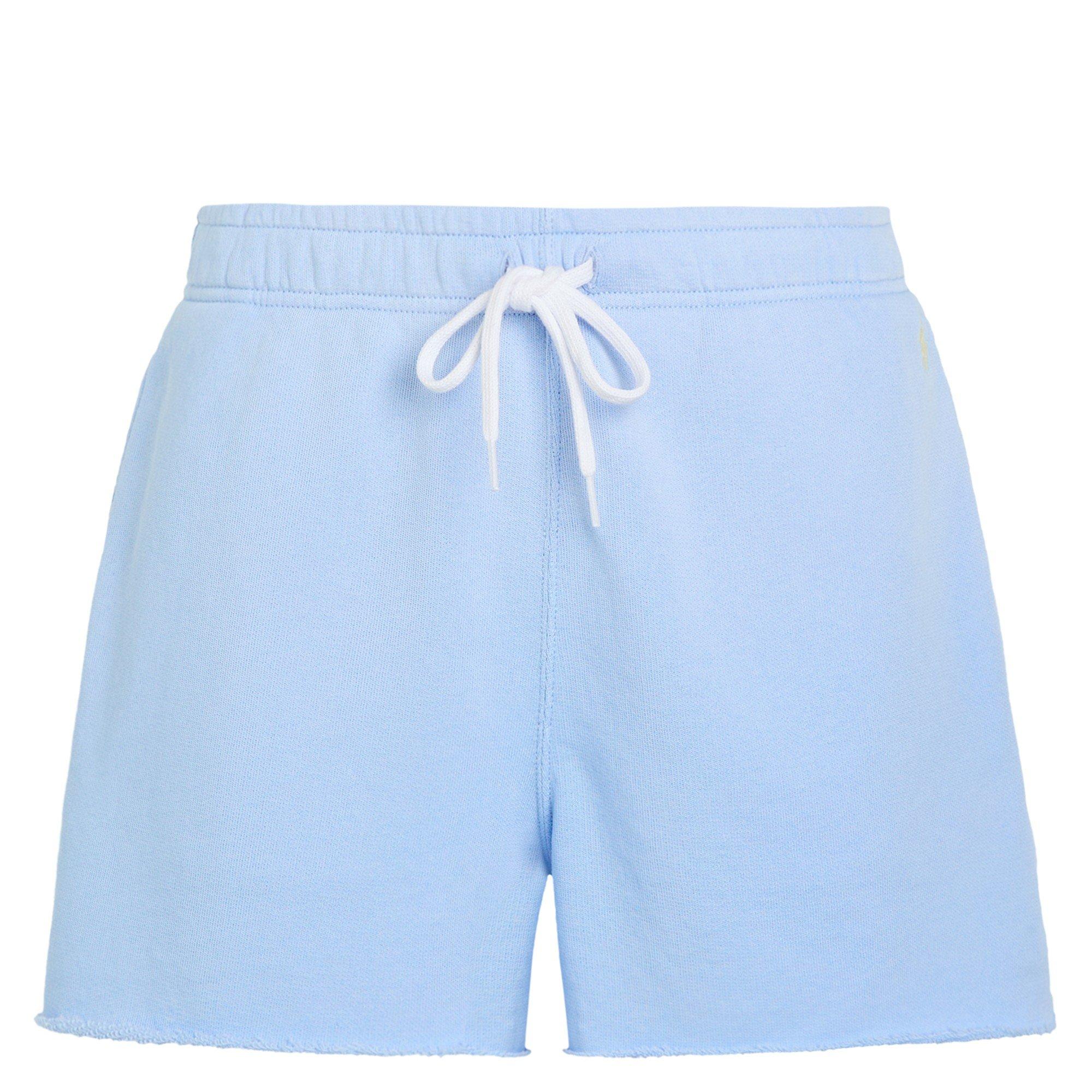 LIGHT BLUE - Polo Ralph Lauren - Women's Cotton Fleece Jogger Shorts - 1