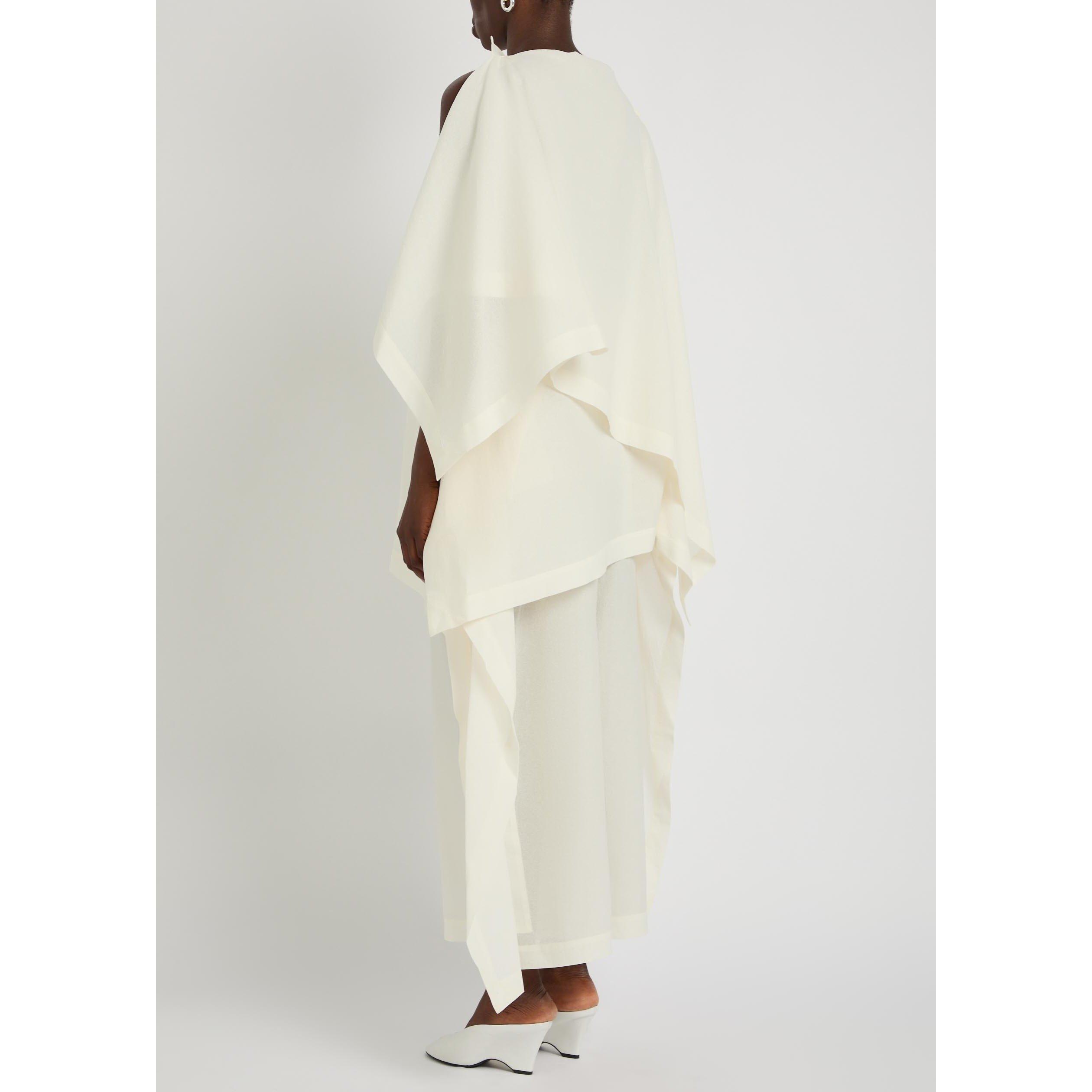 WHITE - Issey Miyake - Women's All Squares Paper Blend Blouse - 3