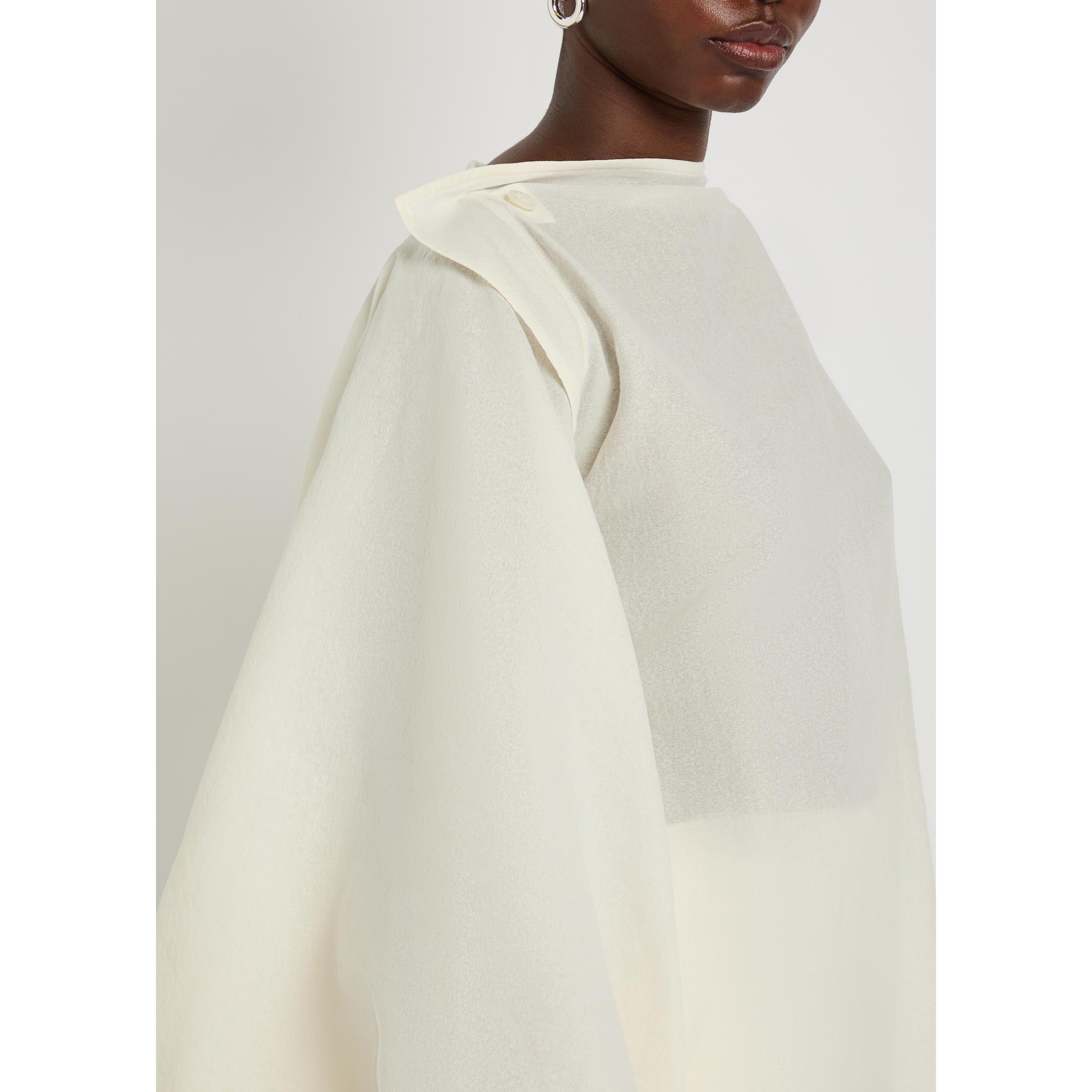 WHITE - Issey Miyake - Women's All Squares Paper Blend Blouse - 4