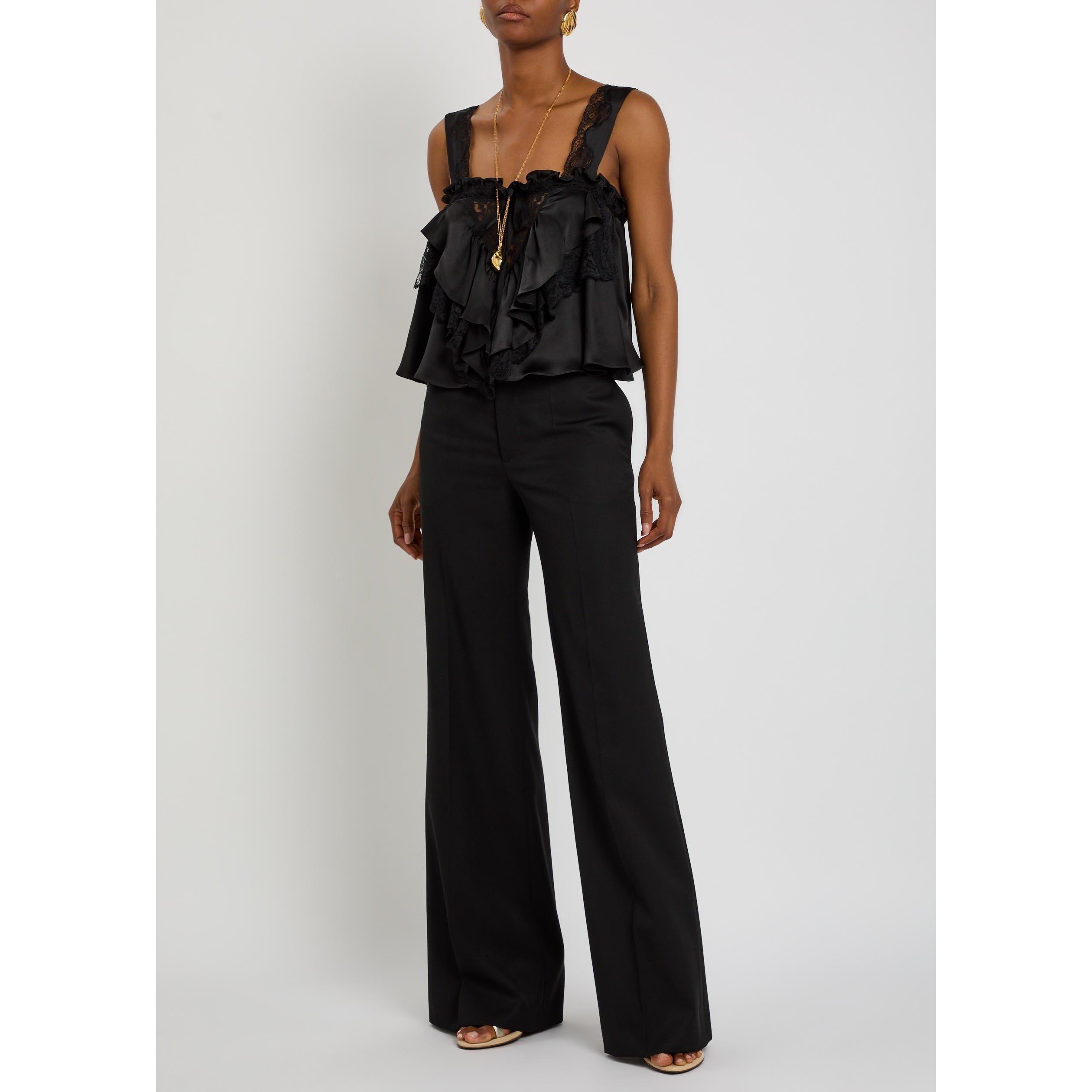 BLACK - Chloe - Women's Silk Sleeveless Blouse - 5