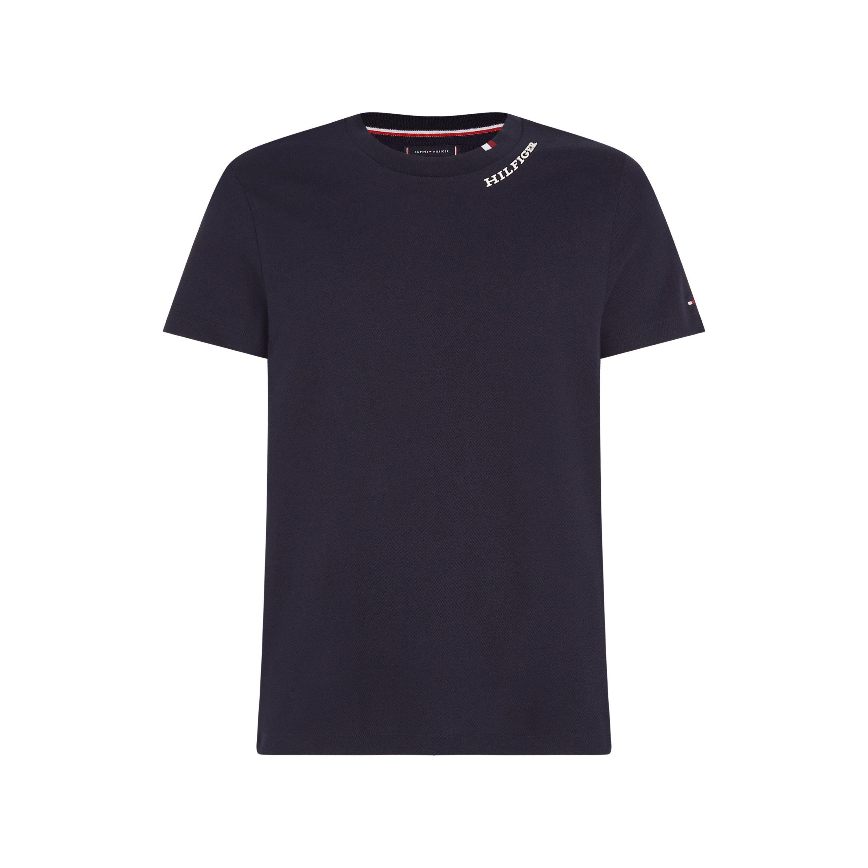 Desert Sky - Tommy Hilfiger - Logo Slim Fit Pique Tee Shirt - 1