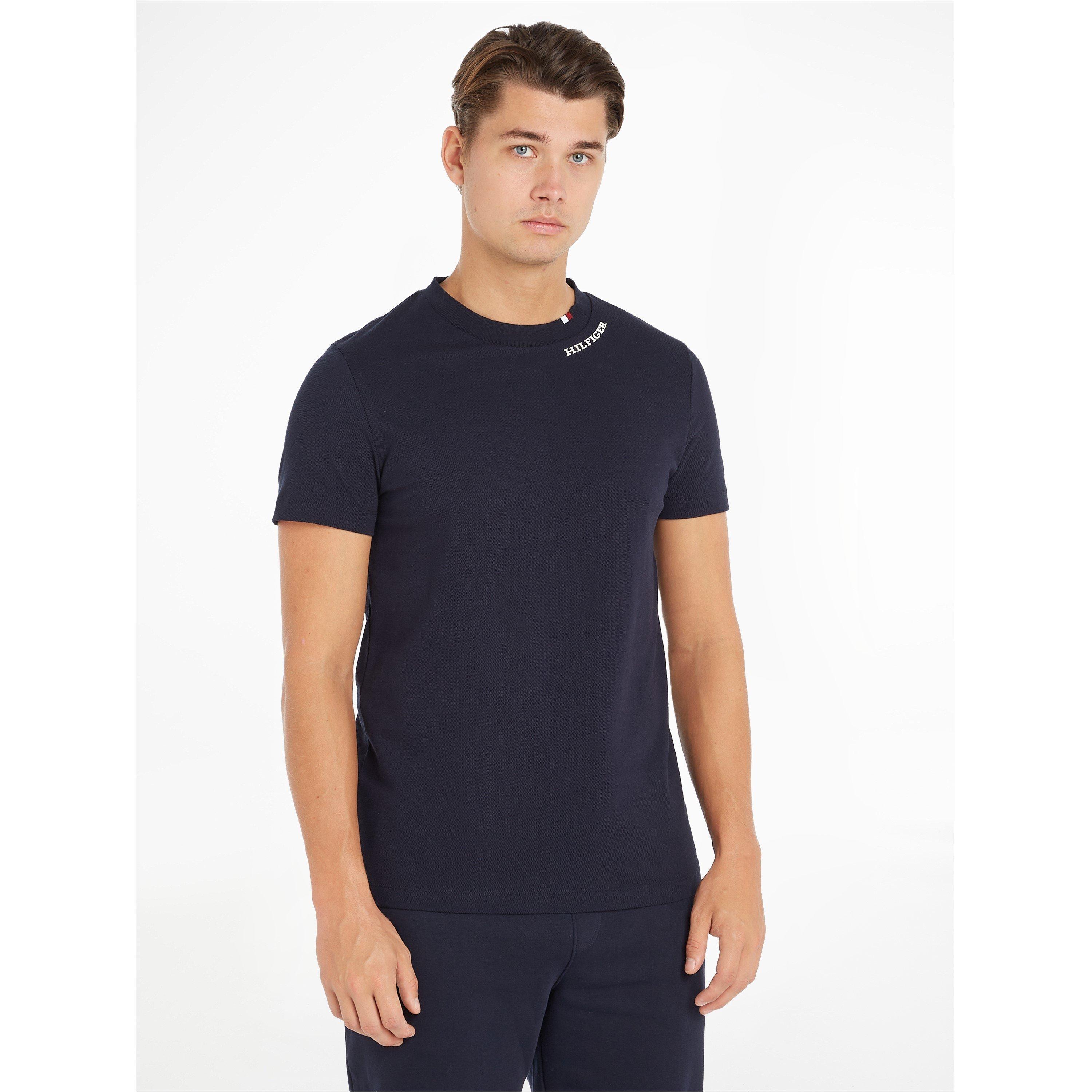 Desert Sky - Tommy Hilfiger - Logo Slim Fit Pique Tee Shirt - 2