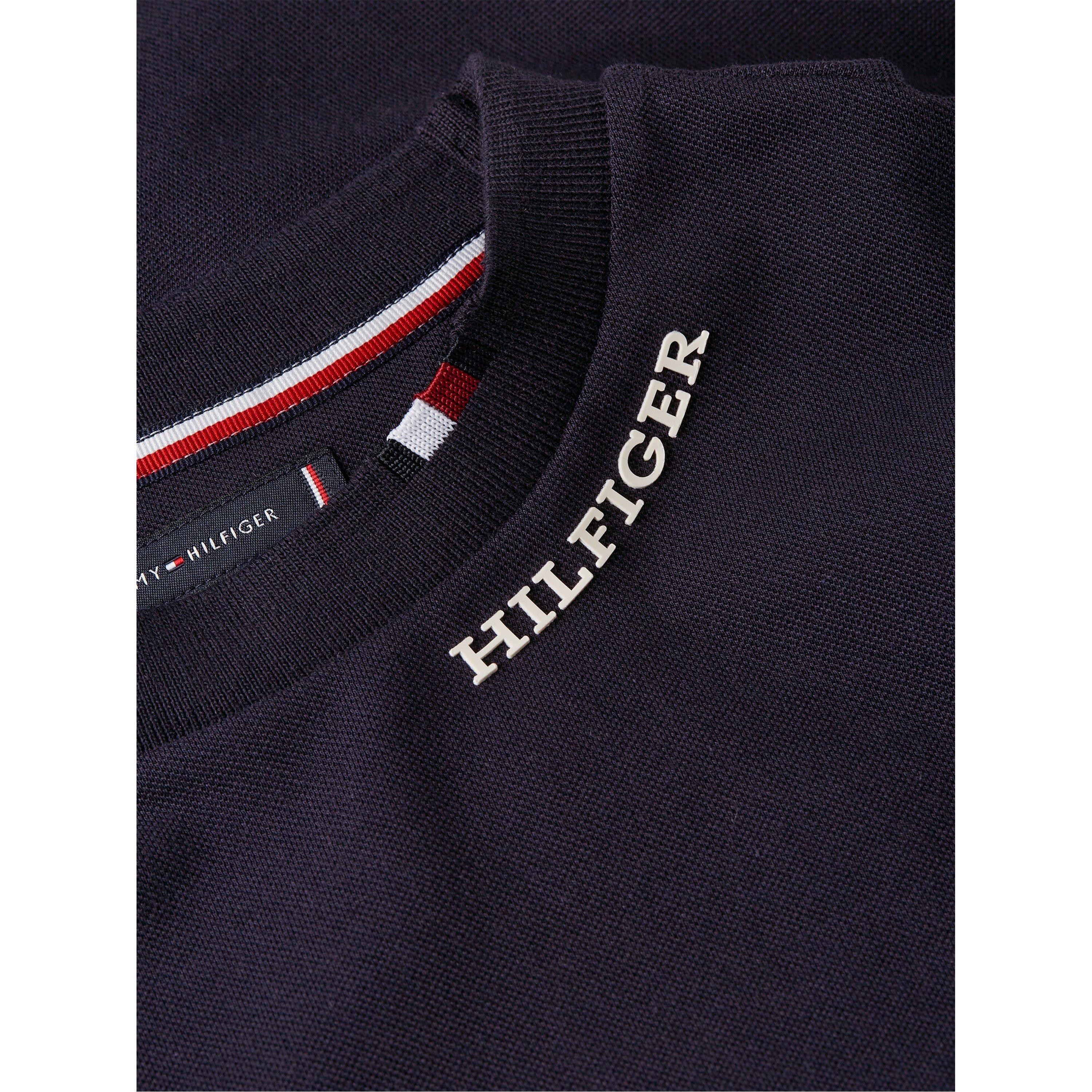 Desert Sky - Tommy Hilfiger - Logo Slim Fit Pique Tee Shirt - 5