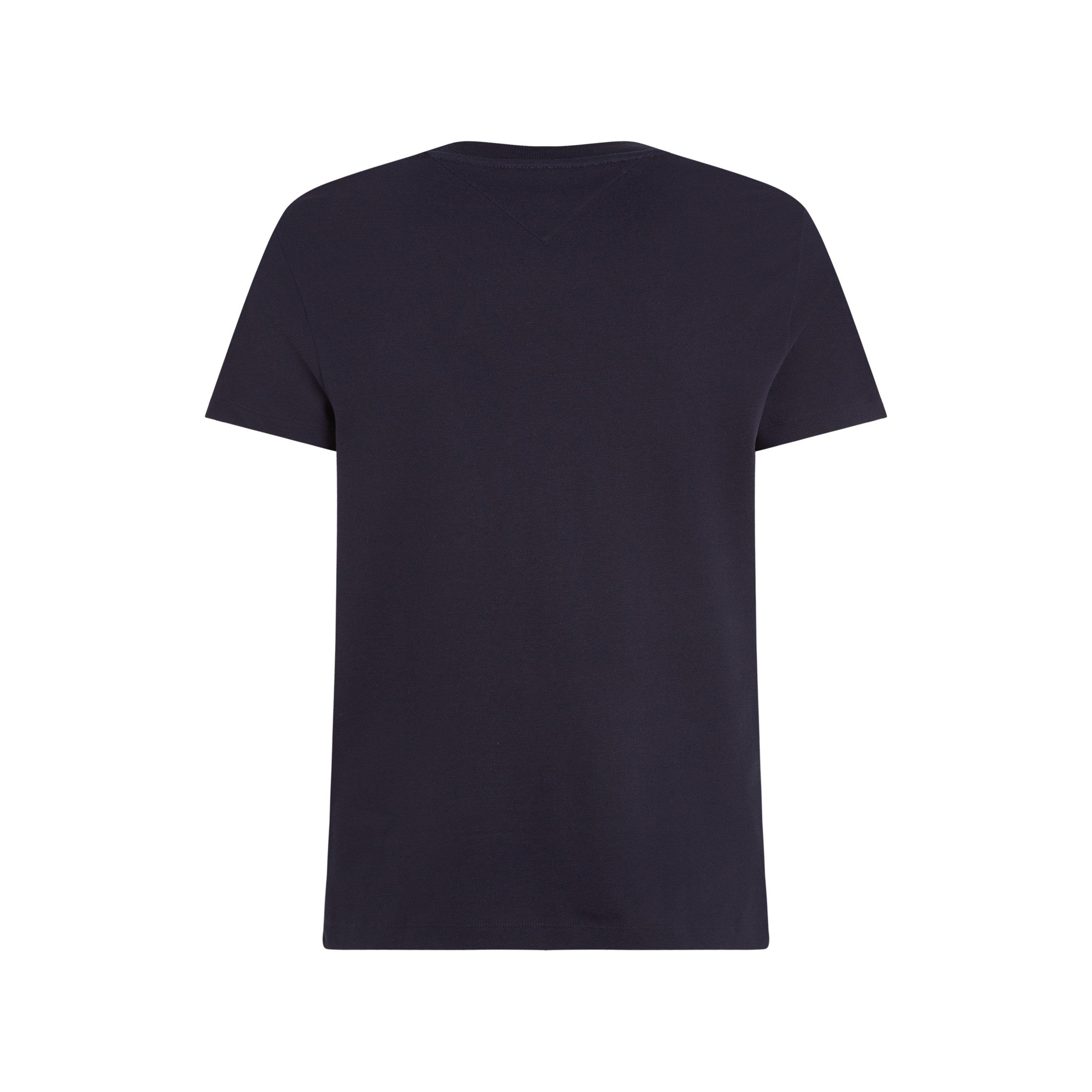 Desert Sky - Tommy Hilfiger - Logo Slim Fit Pique Tee Shirt - 6