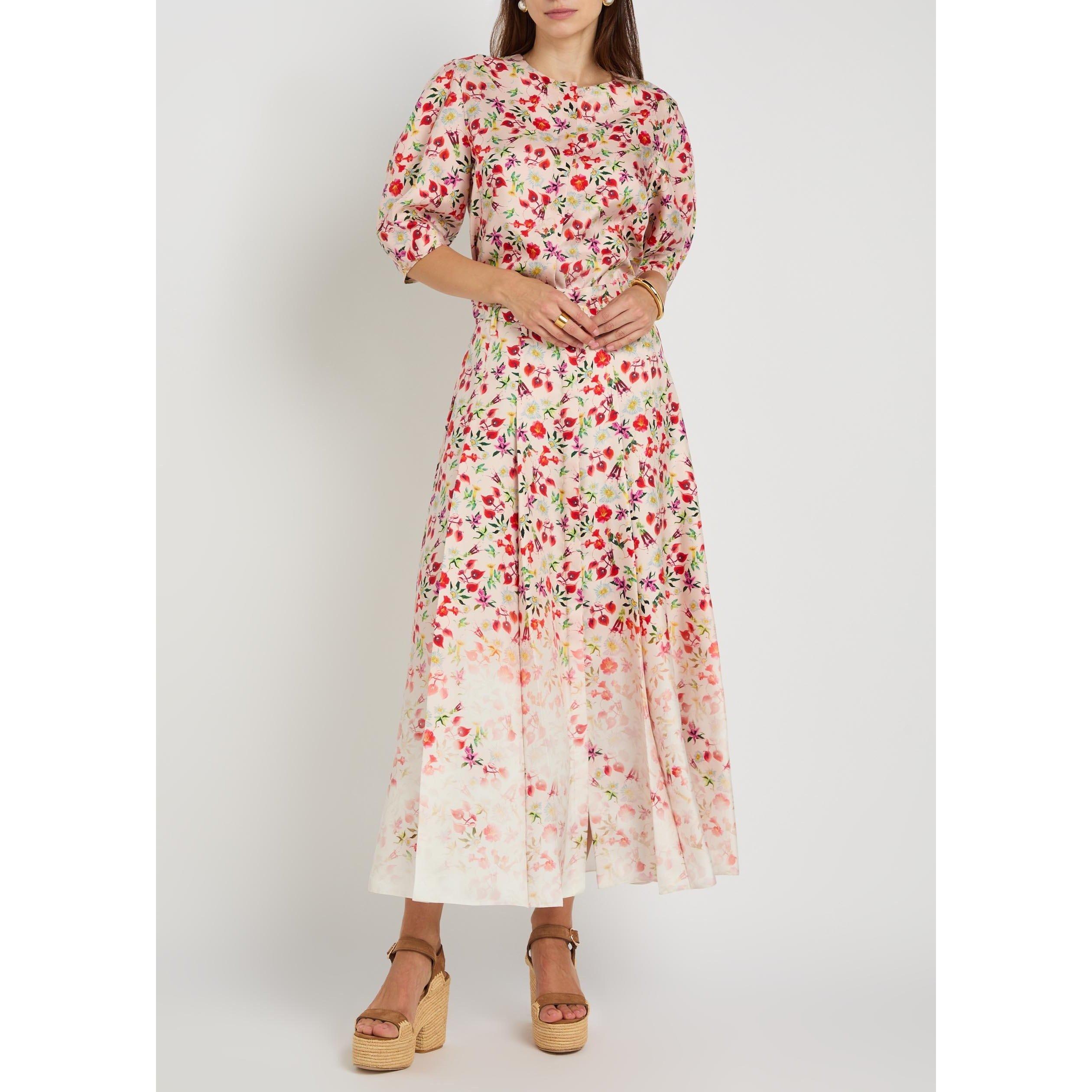 MULTICOLOURED - Gabriela Hearst - Women's Edify Floral Short-Sleeve Silk Blouse - 5