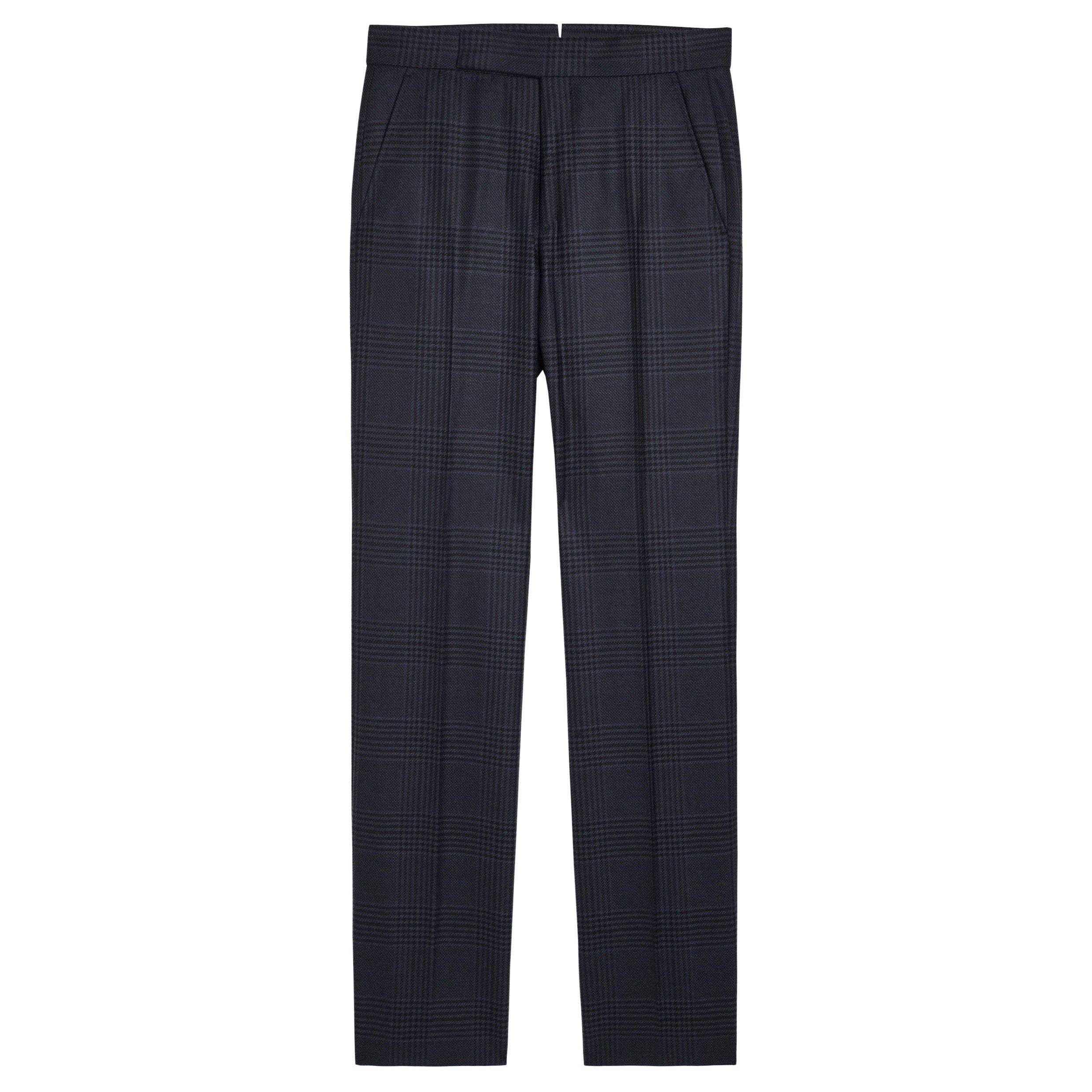 NAVY AND OTHER - Tom Ford - TF grand check flat front stra - 1