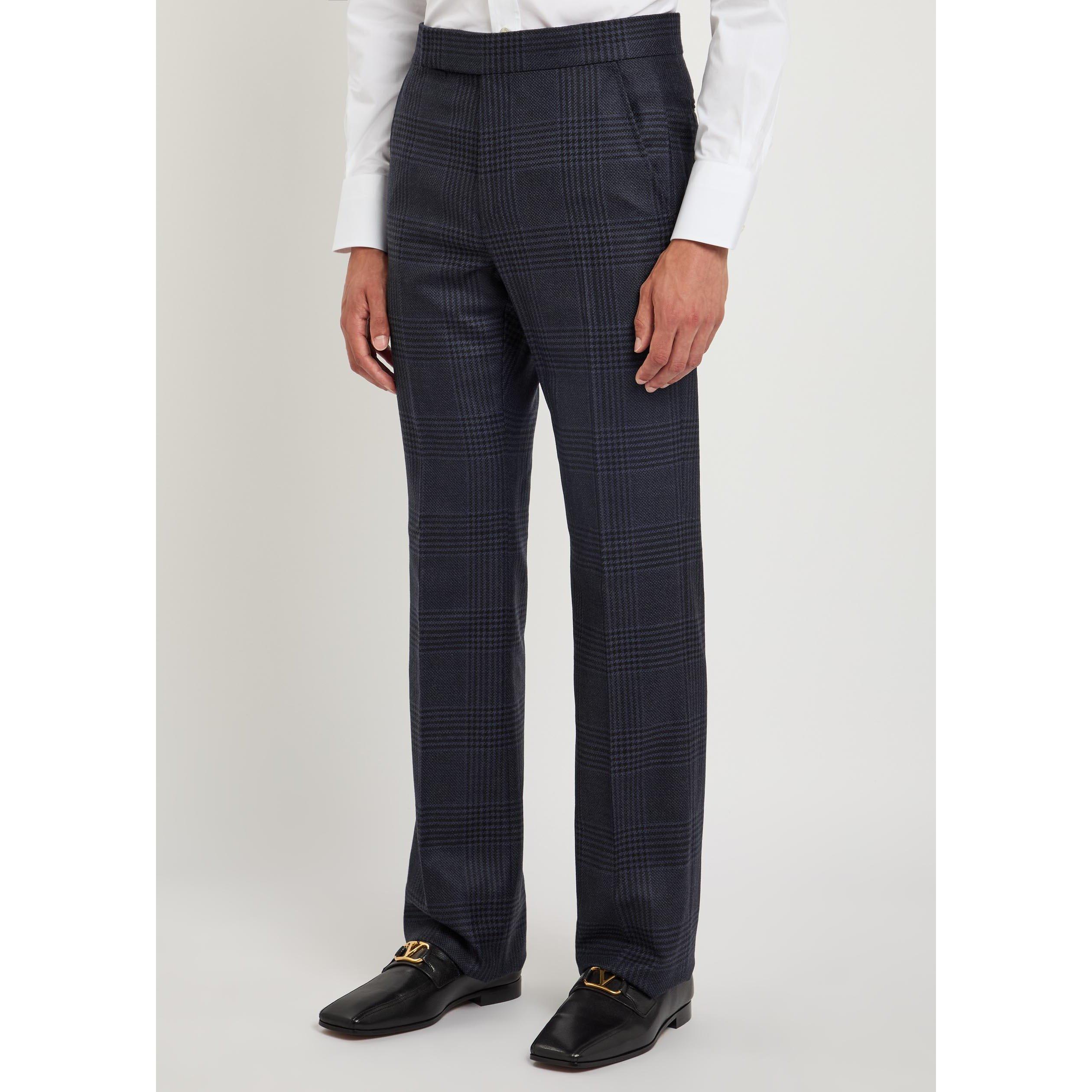 NAVY AND OTHER - Tom Ford - TF grand check flat front stra - 2