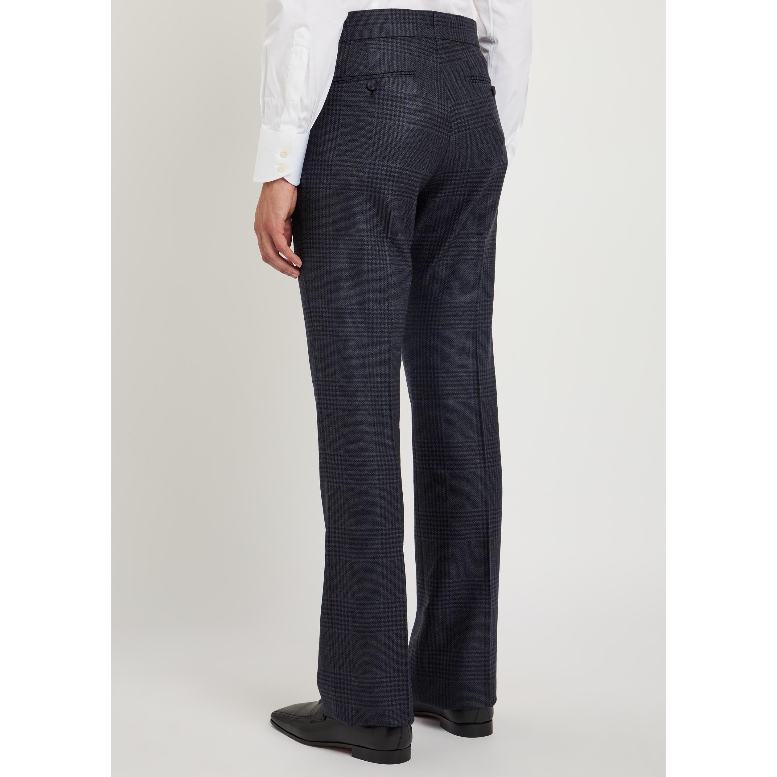 NAVY AND OTHER - Tom Ford - TF grand check flat front stra - 3