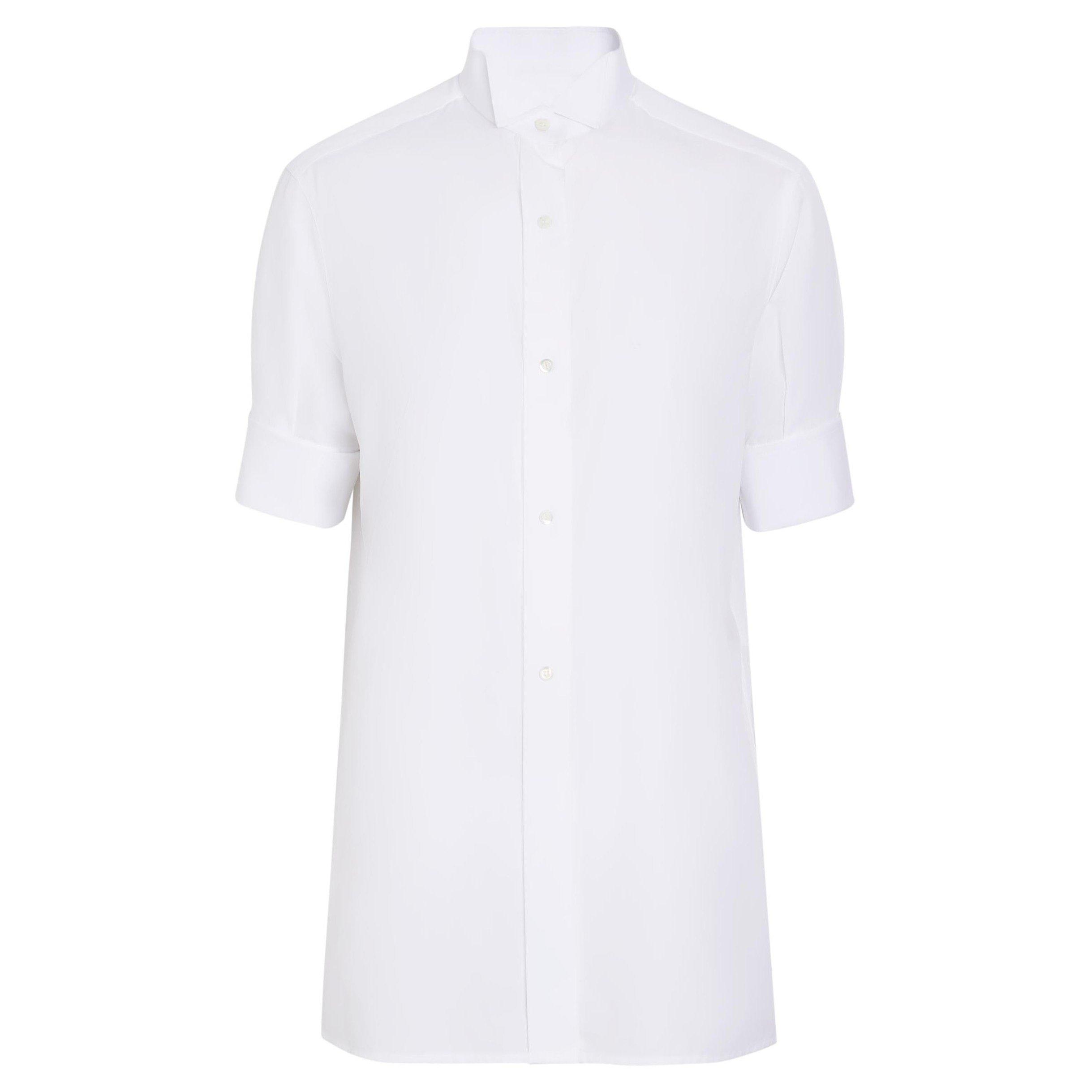 WHITE - Maison Margiela - SNAPPED BUTTON SHORT SLEEVES S - 1