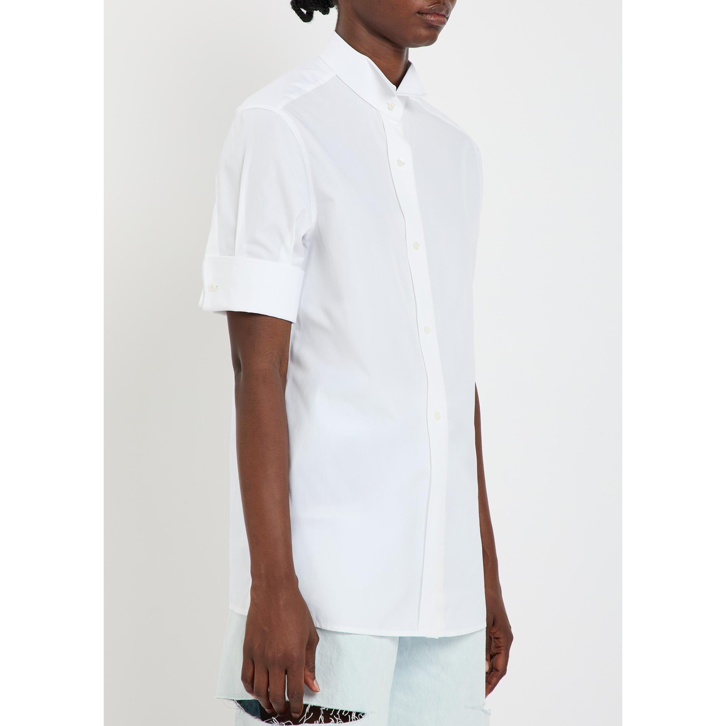 WHITE - Maison Margiela - SNAPPED BUTTON SHORT SLEEVES S - 2