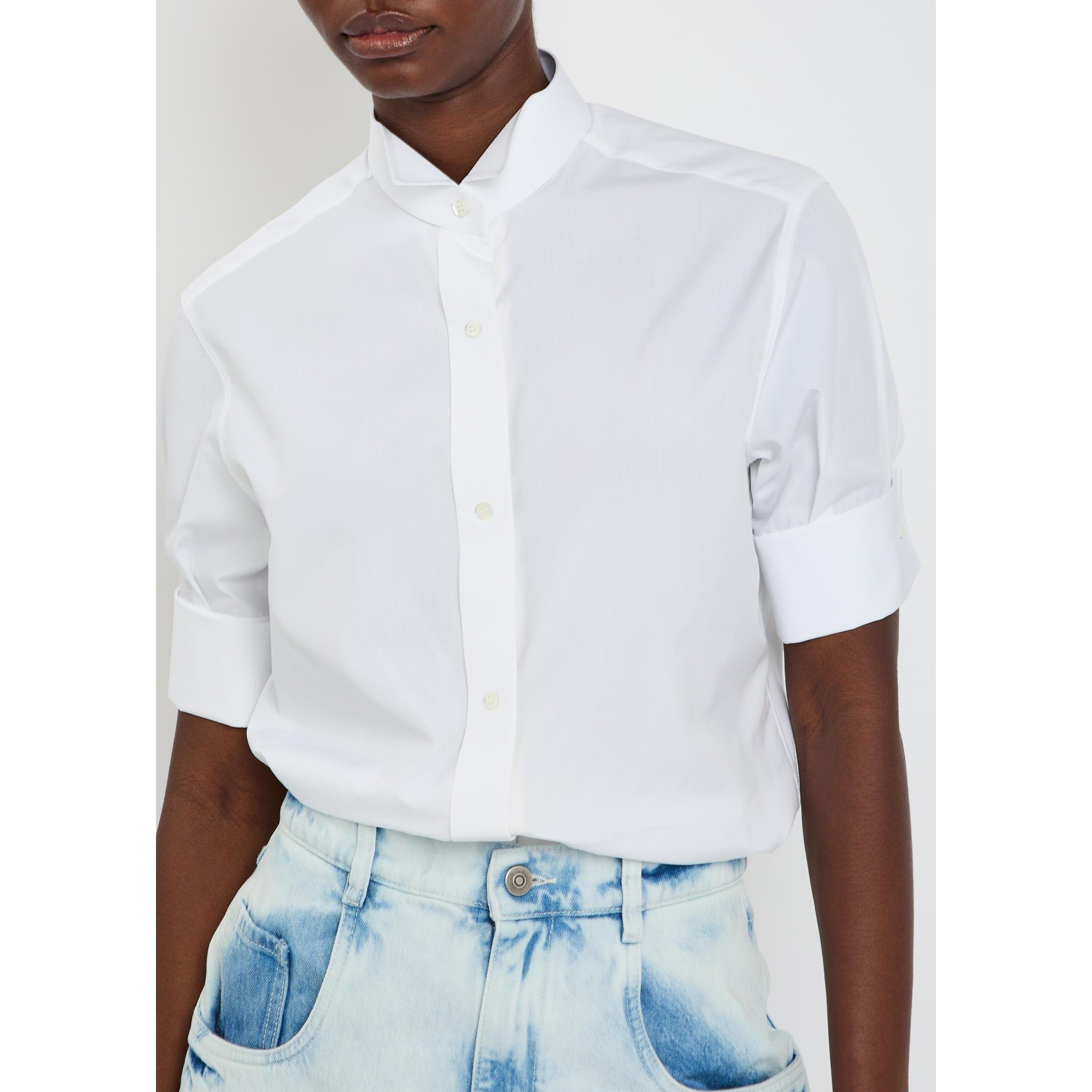 WHITE - Maison Margiela - SNAPPED BUTTON SHORT SLEEVES S - 4
