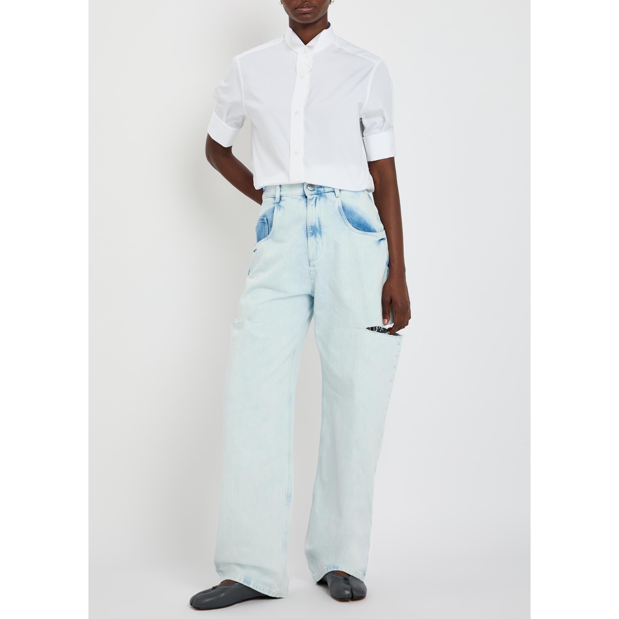 WHITE - Maison Margiela - SNAPPED BUTTON SHORT SLEEVES S - 5