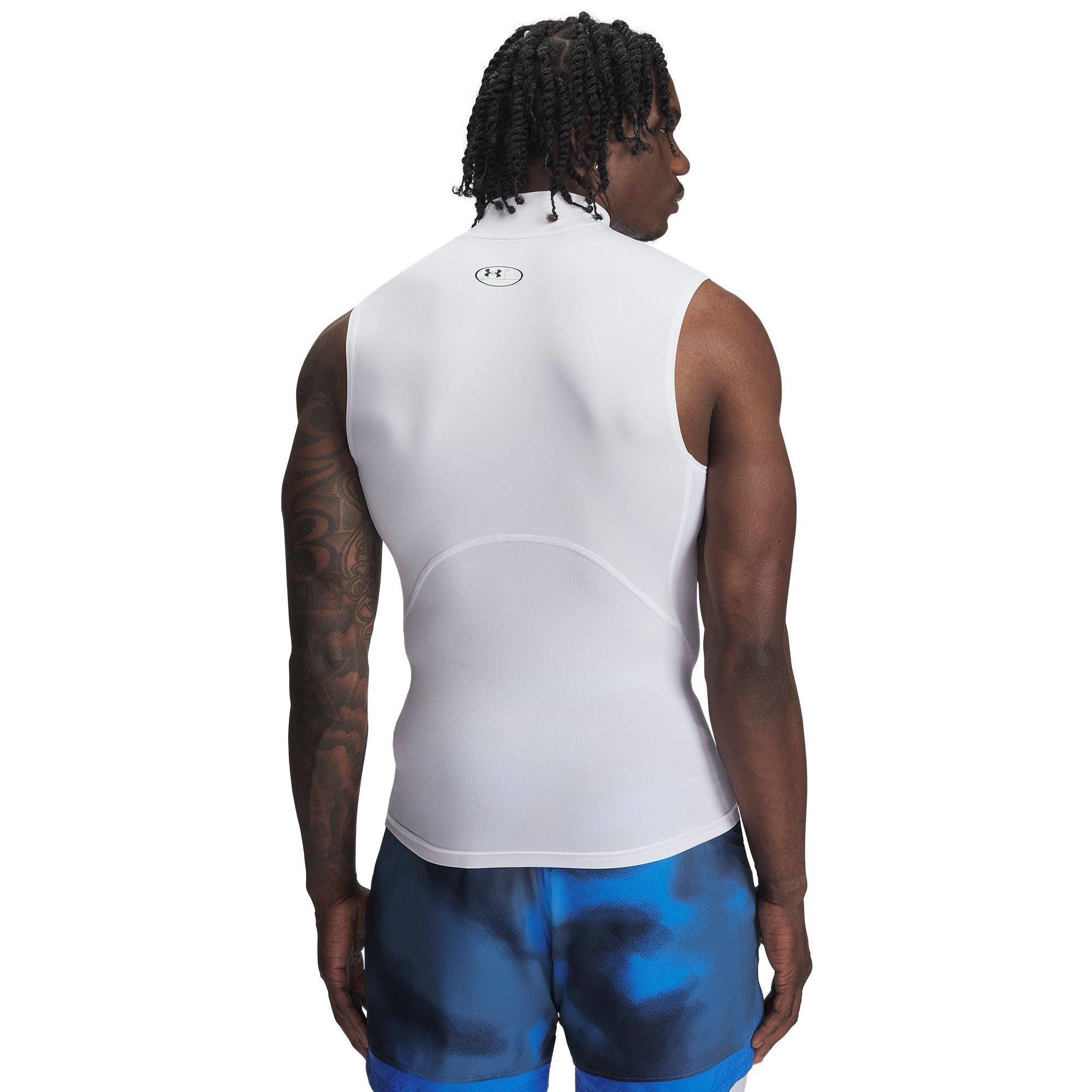 White - Under Armour - Performance Gym Vest - 4