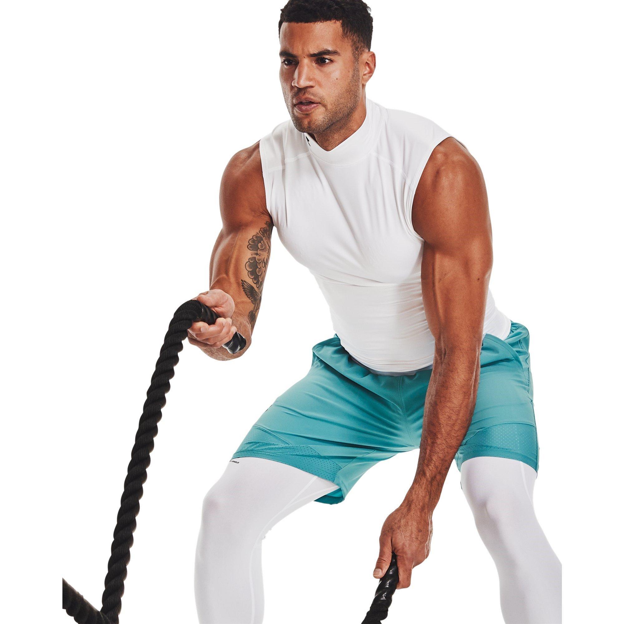 White - Under Armour - Performance Gym Vest - 5