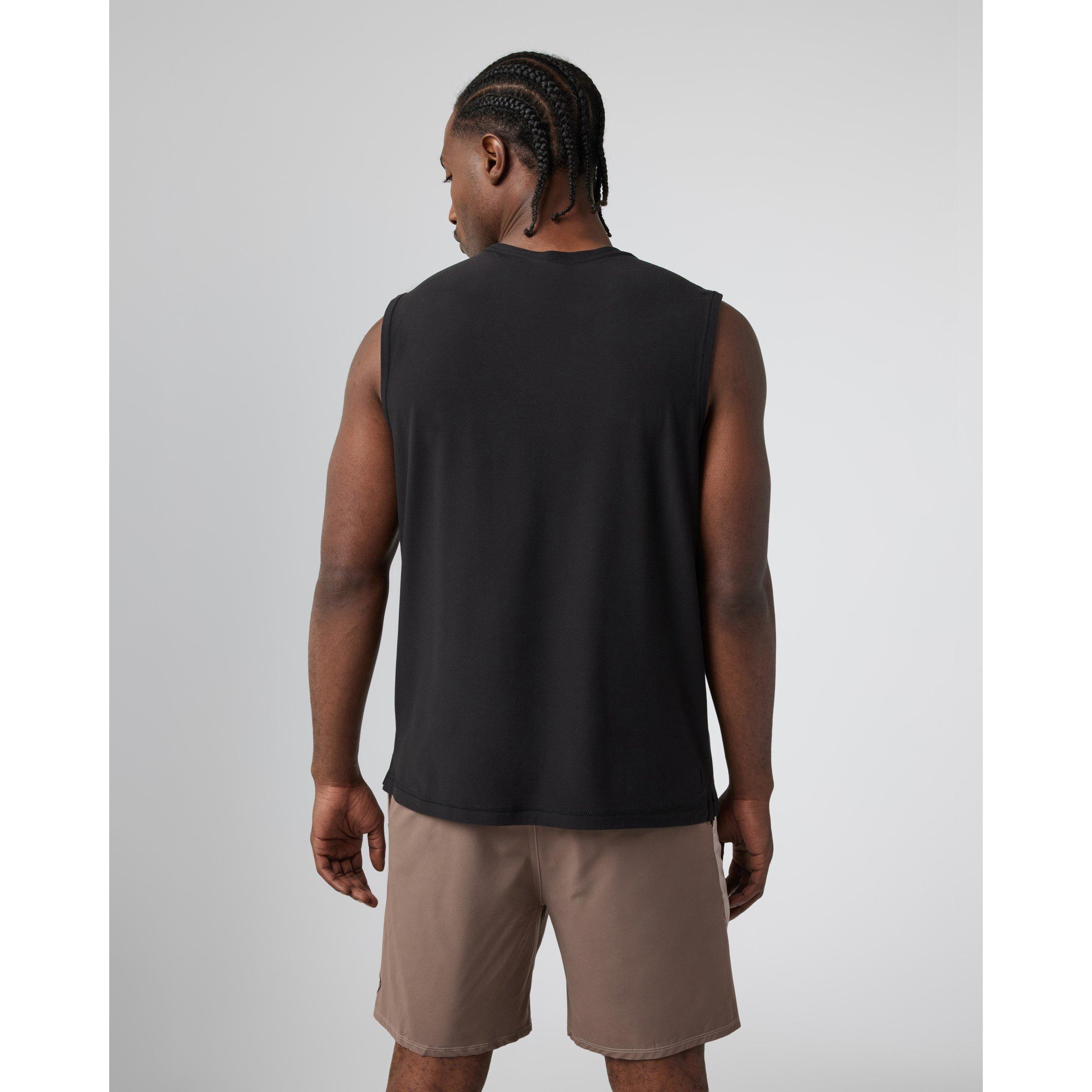 Black - Vuori - Men's Strato Strappy Muscle Vest - 4