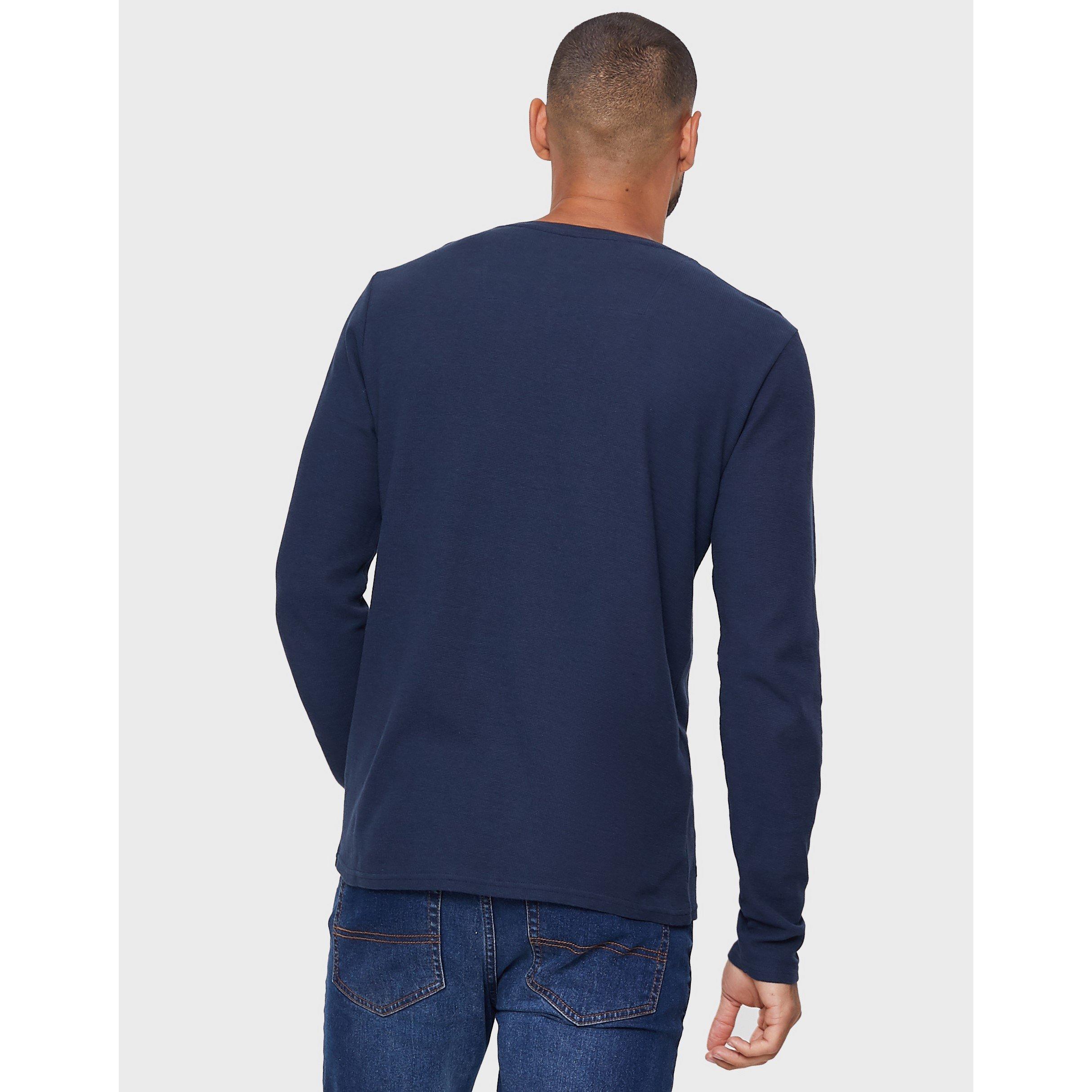Navy - Threadbare - Men's Long-Sleeve T-Shirt - 3