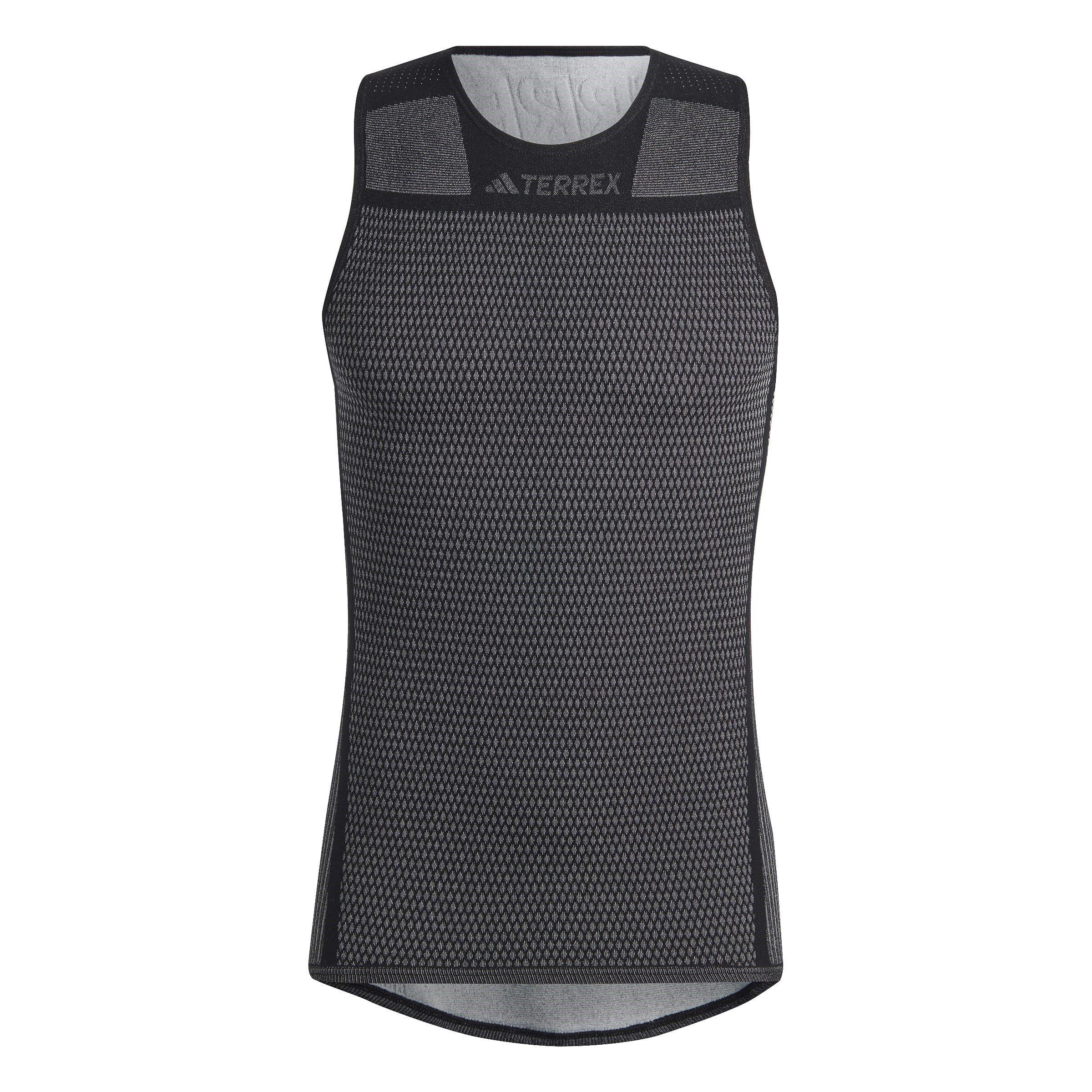 Black/ White - adidas - Terrex Drynamo Sleeveless Baselayer Tank Top Mens - 1