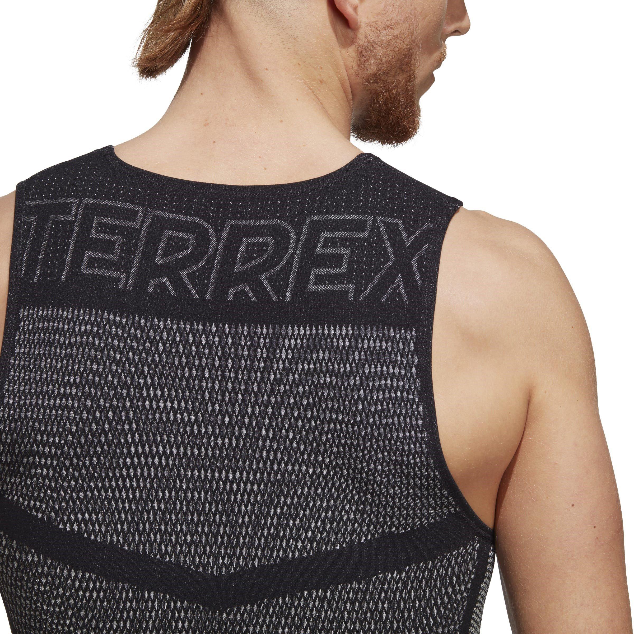 Black/ White - adidas - Terrex Drynamo Sleeveless Baselayer Tank Top Mens - 6