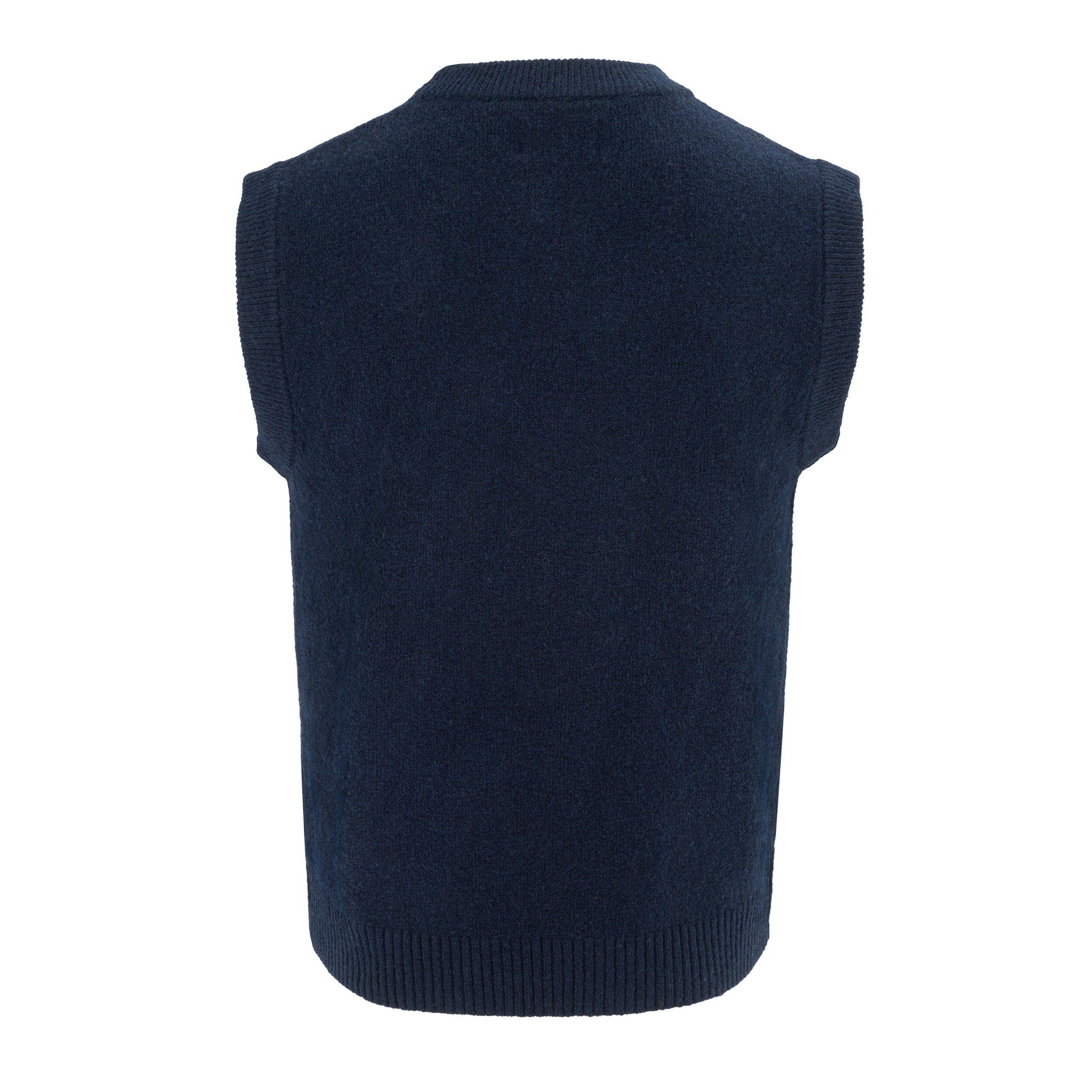 Navy - Firetrap - Crew Neck Sleeveless Sweater Vest Men - 2