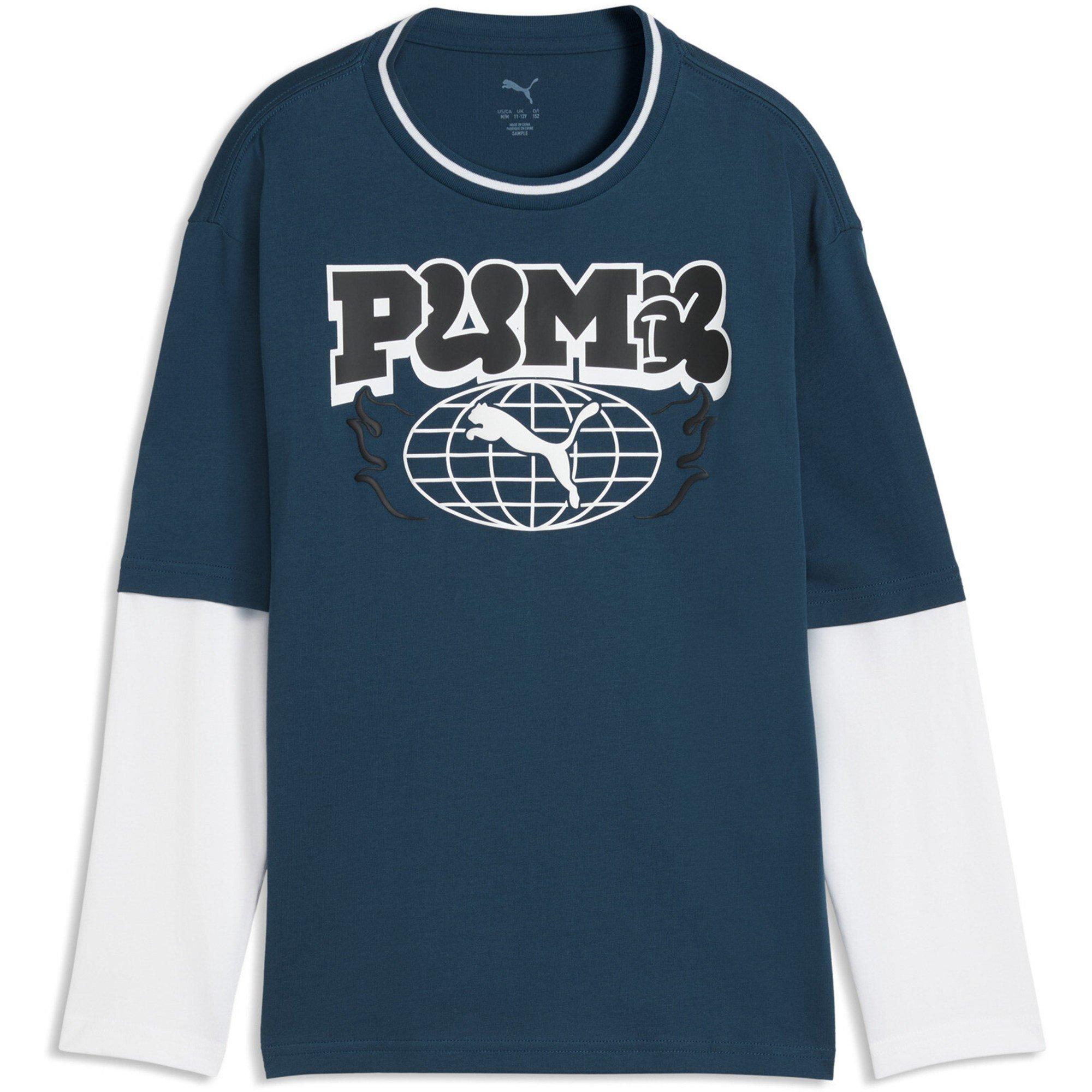 Midnight Petrol - Puma - Puma Mid90s Ls tee Jn64 - 1