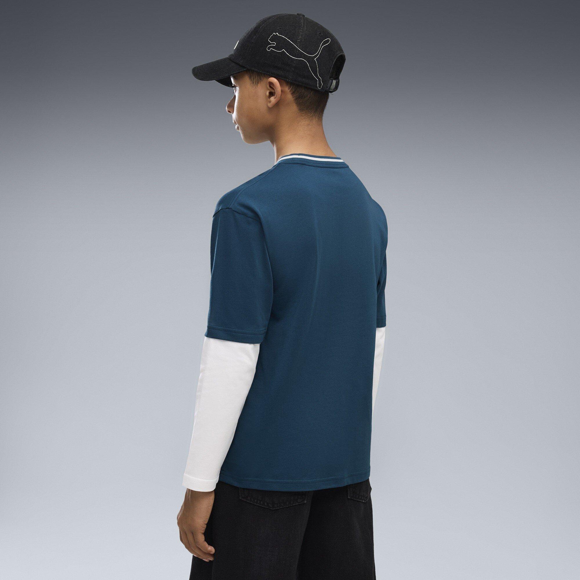 Midnight Petrol - Puma - Puma Mid90s Ls tee Jn64 - 4
