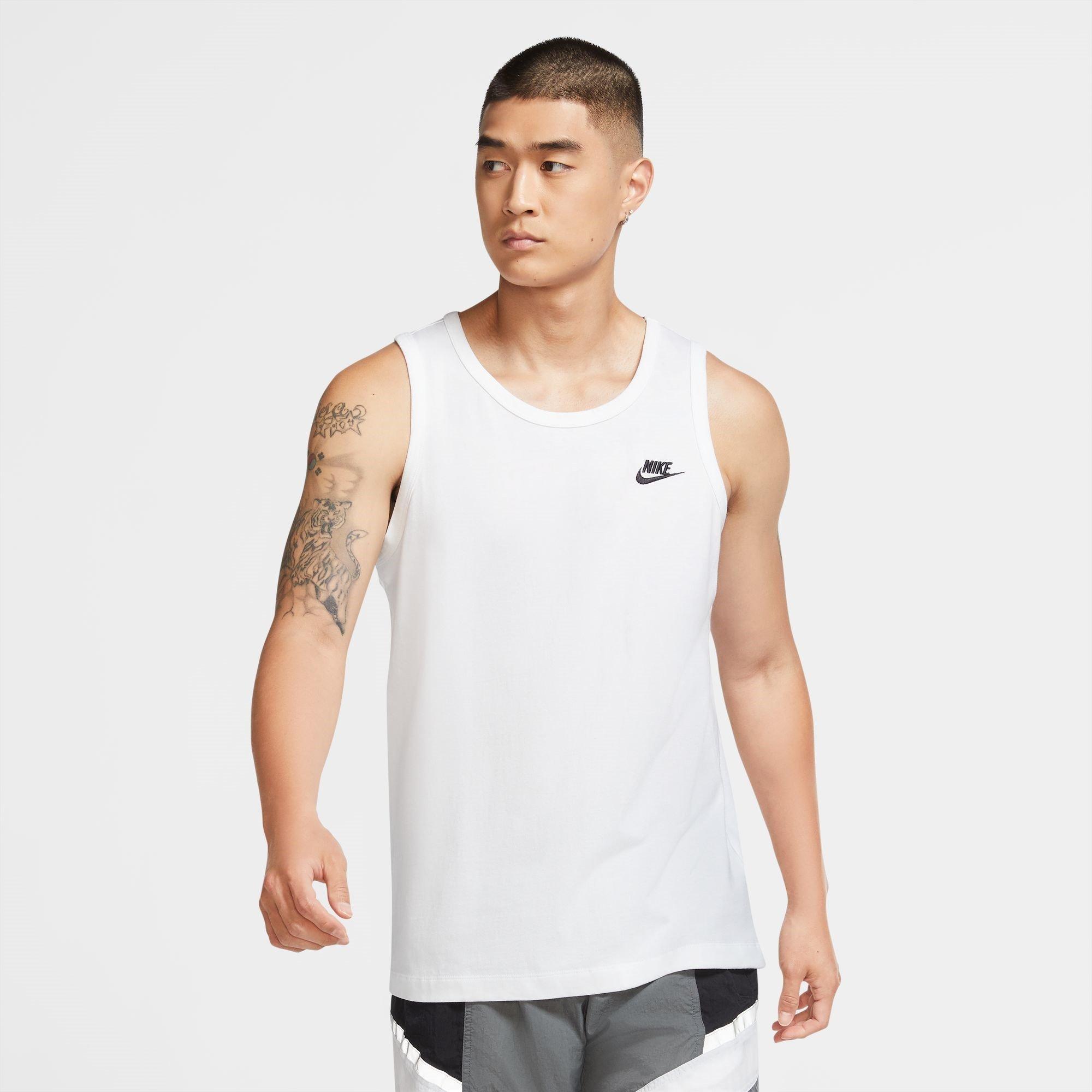 Bijelo/Crno - Nike - Men's Foundation Tank Top - 3