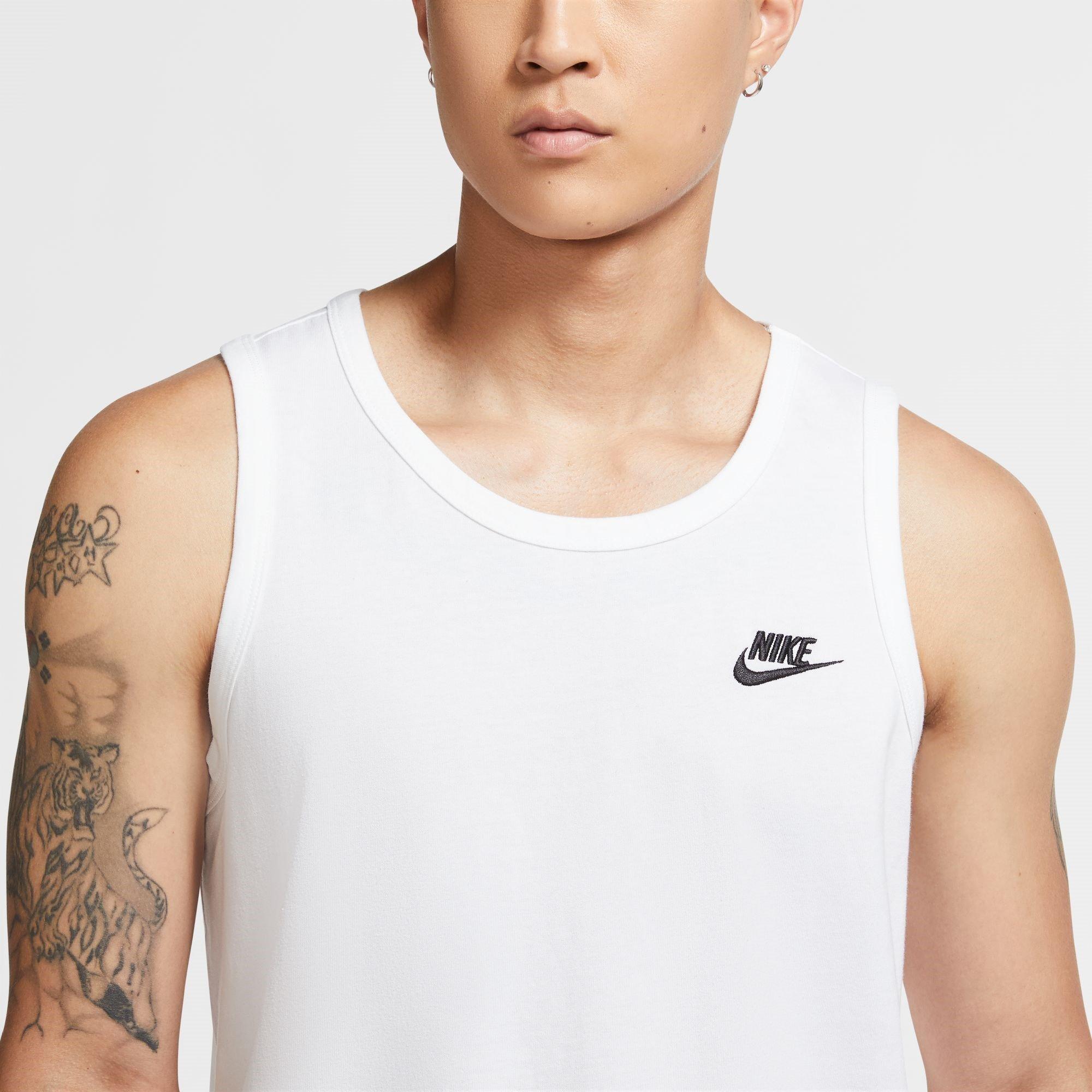 Bijelo/Crno - Nike - Men's Foundation Tank Top - 5
