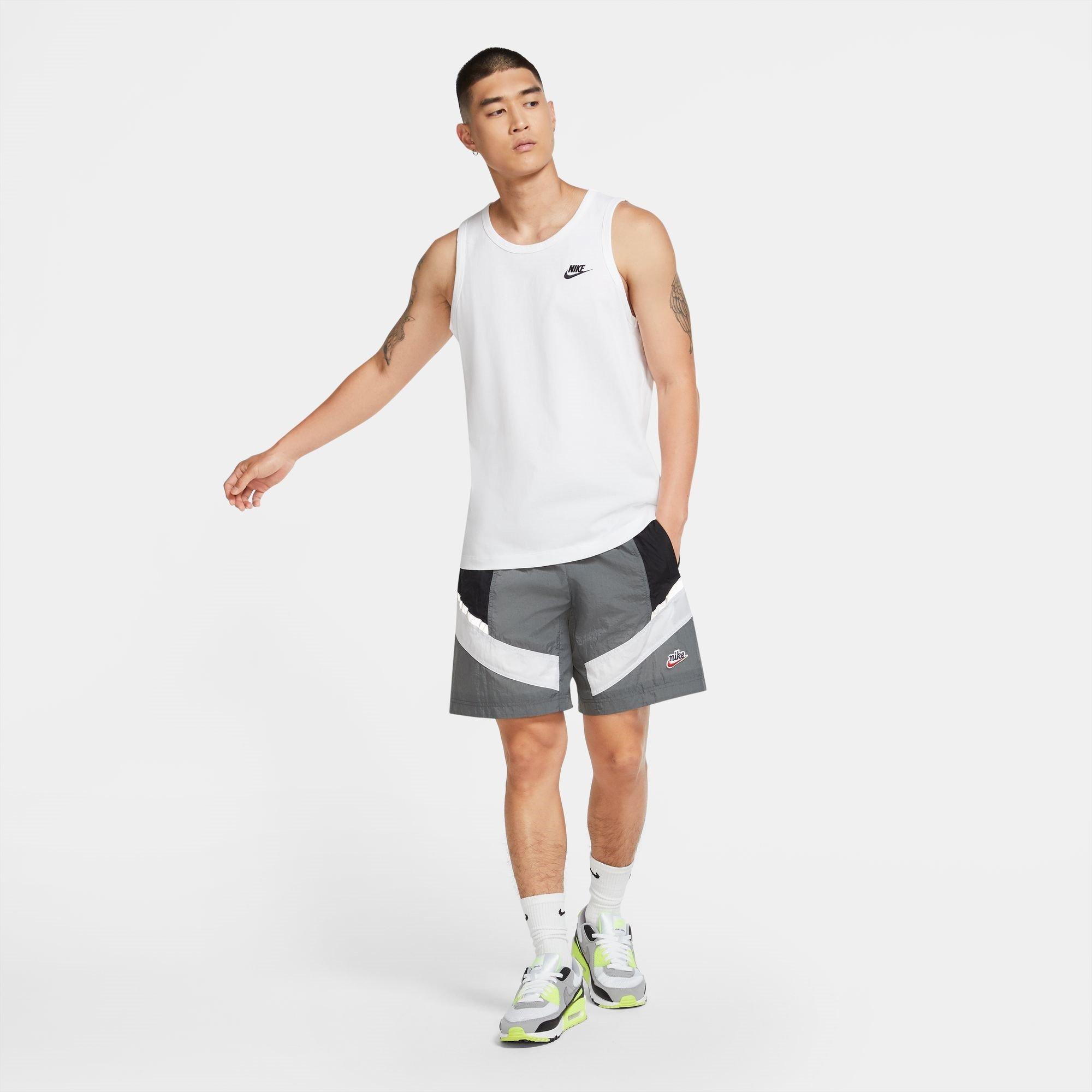 Bijelo/Crno - Nike - Men's Foundation Tank Top - 6