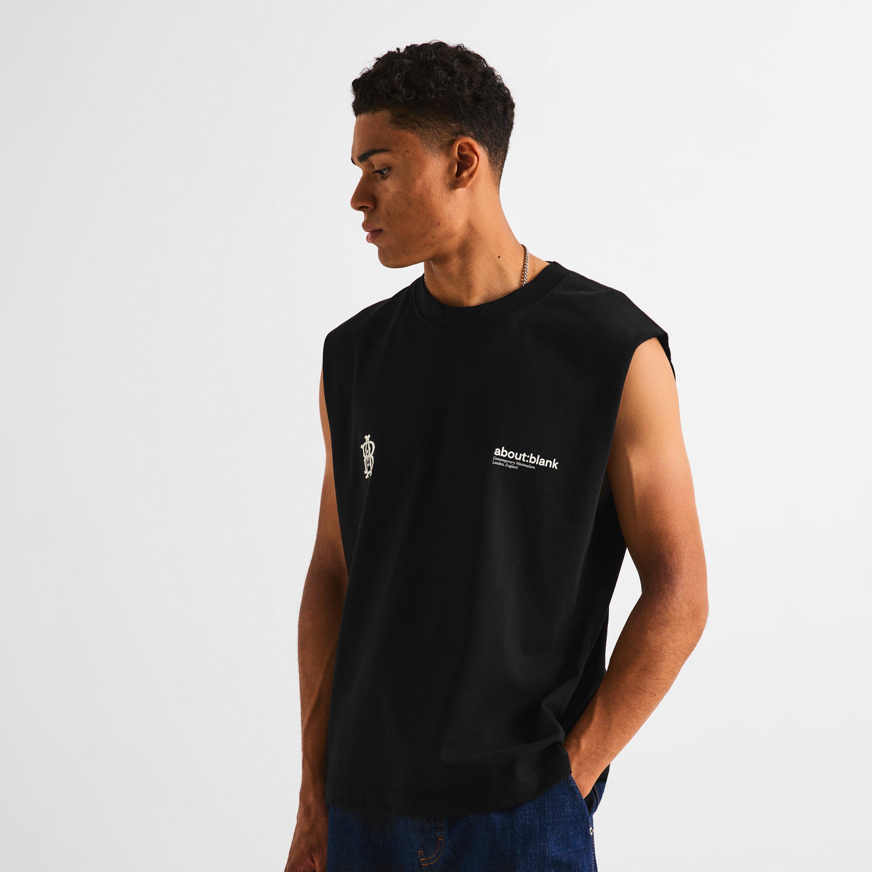 Black - about:blank - Men's Tank Vest - 3