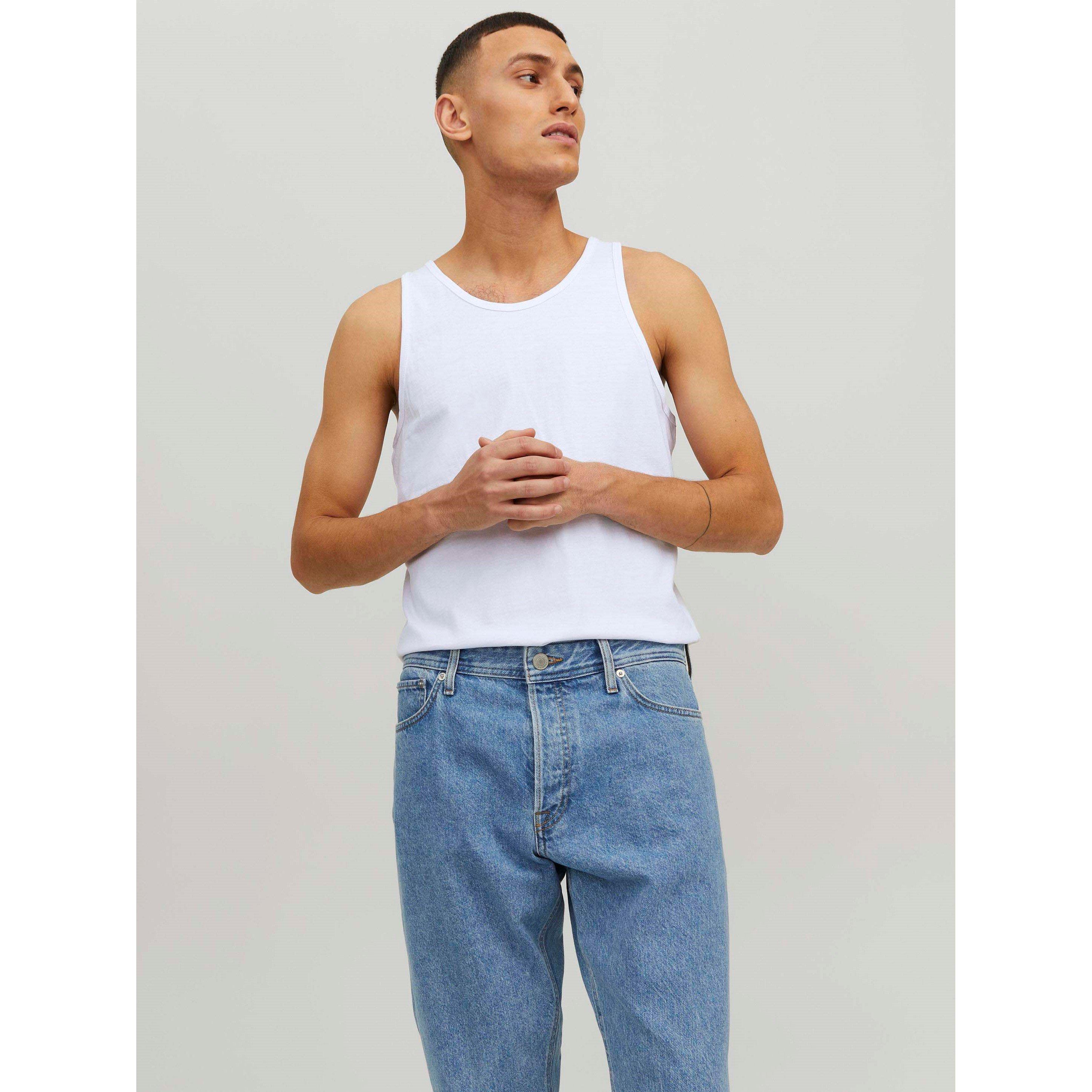 White - Jack and Jones - Mens 2-Pack Vest - 6