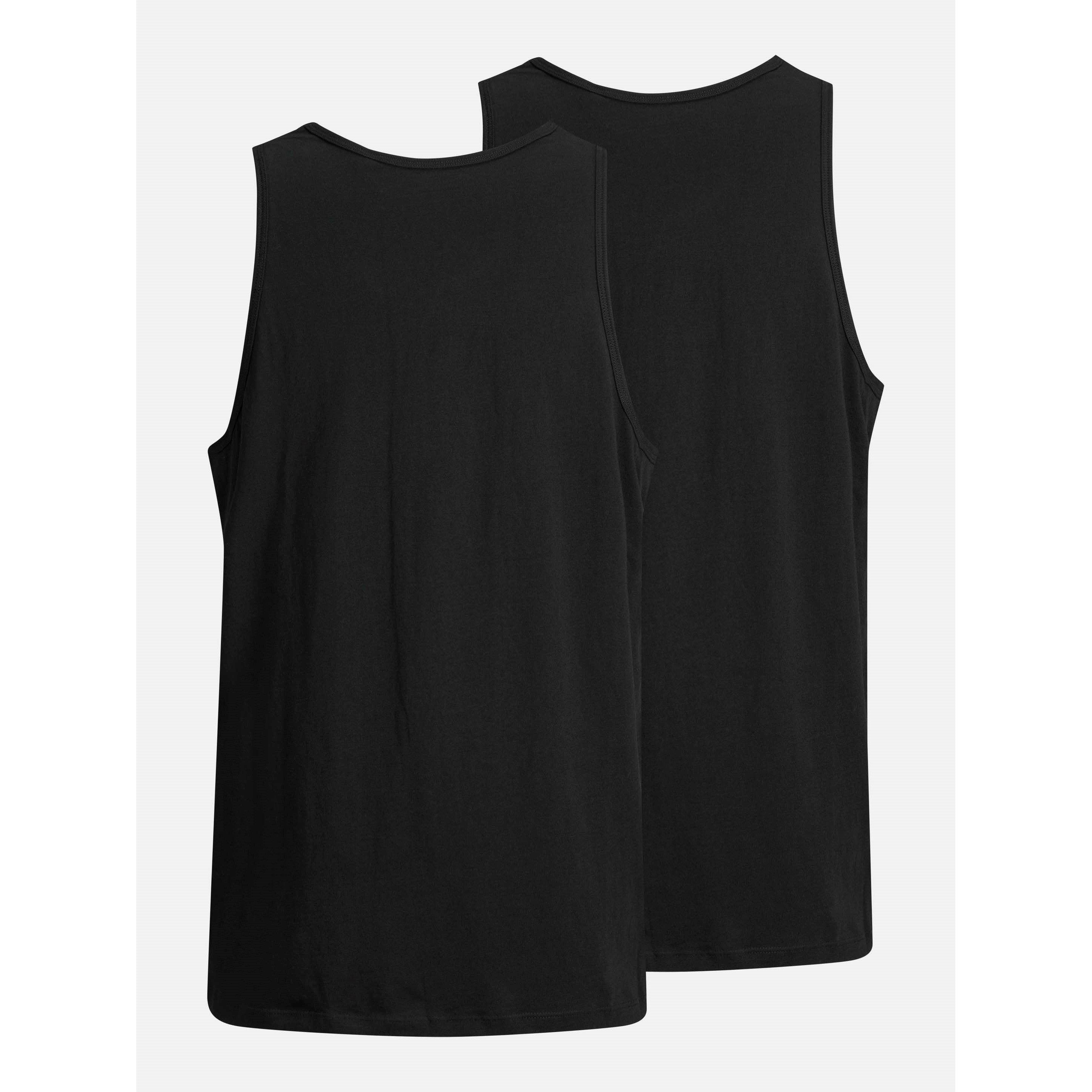 Black - Jack and Jones - 2-pack Sleeveless Vest Mens - 2