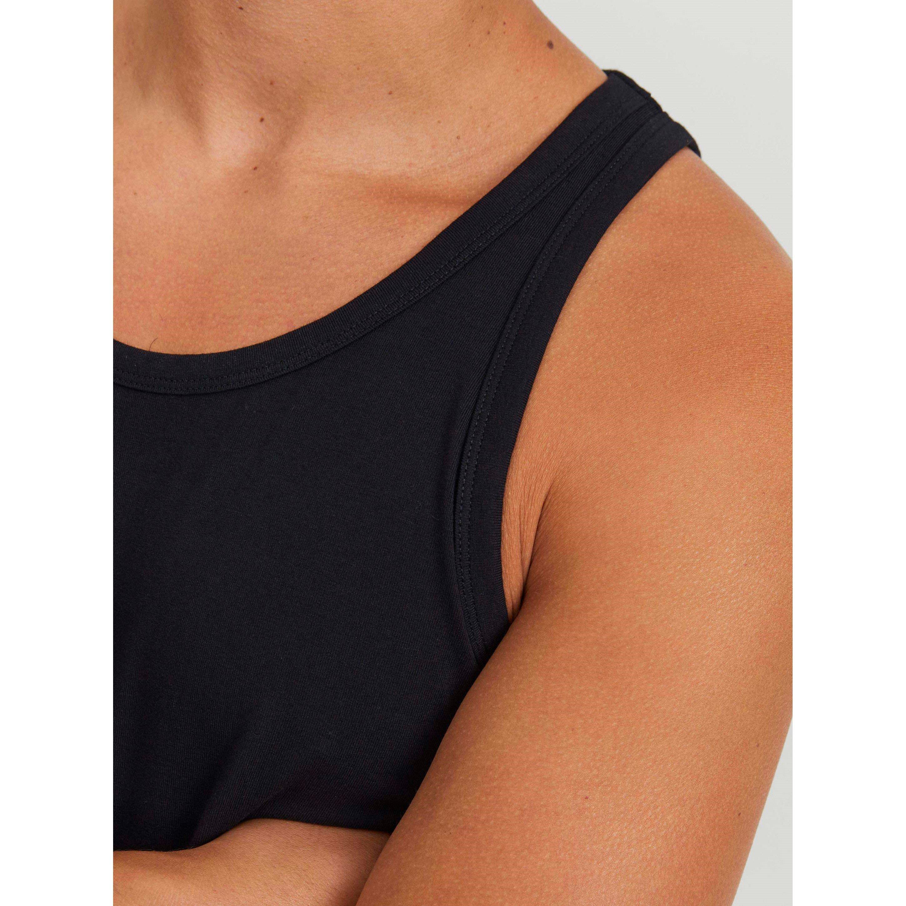 Black - Jack and Jones - 2-pack Sleeveless Vest Mens - 5