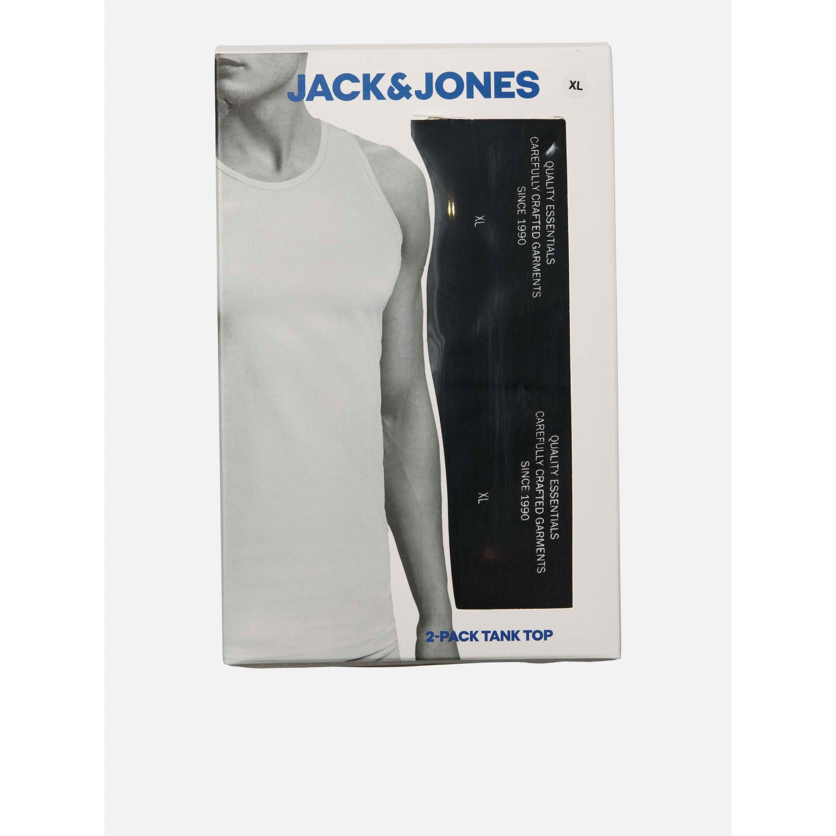 Black - Jack and Jones - 2-pack Sleeveless Vest Mens - 8