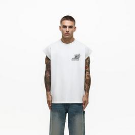 Good For Nothing Oversized Evolve Sleeveless T-shirt White
