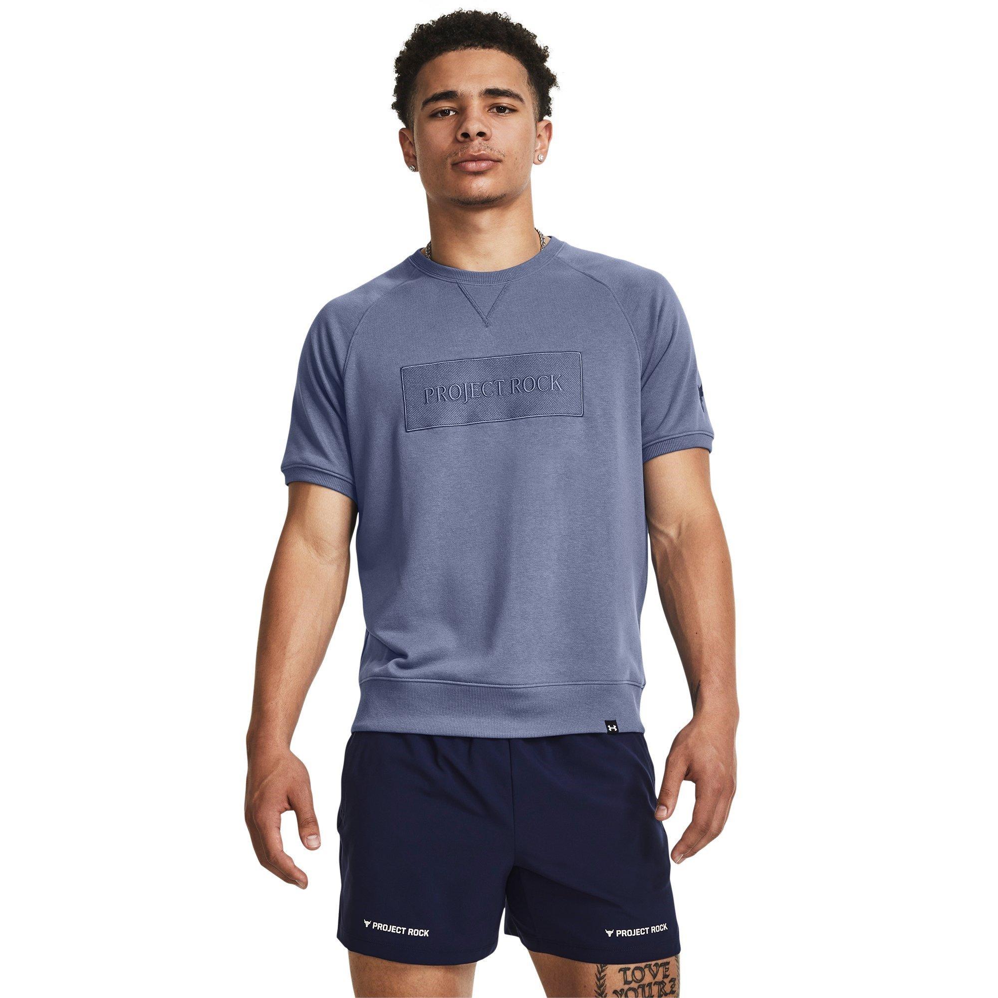 Plava - Under Armour - Project Rock Terry Gym Top Mens - 2