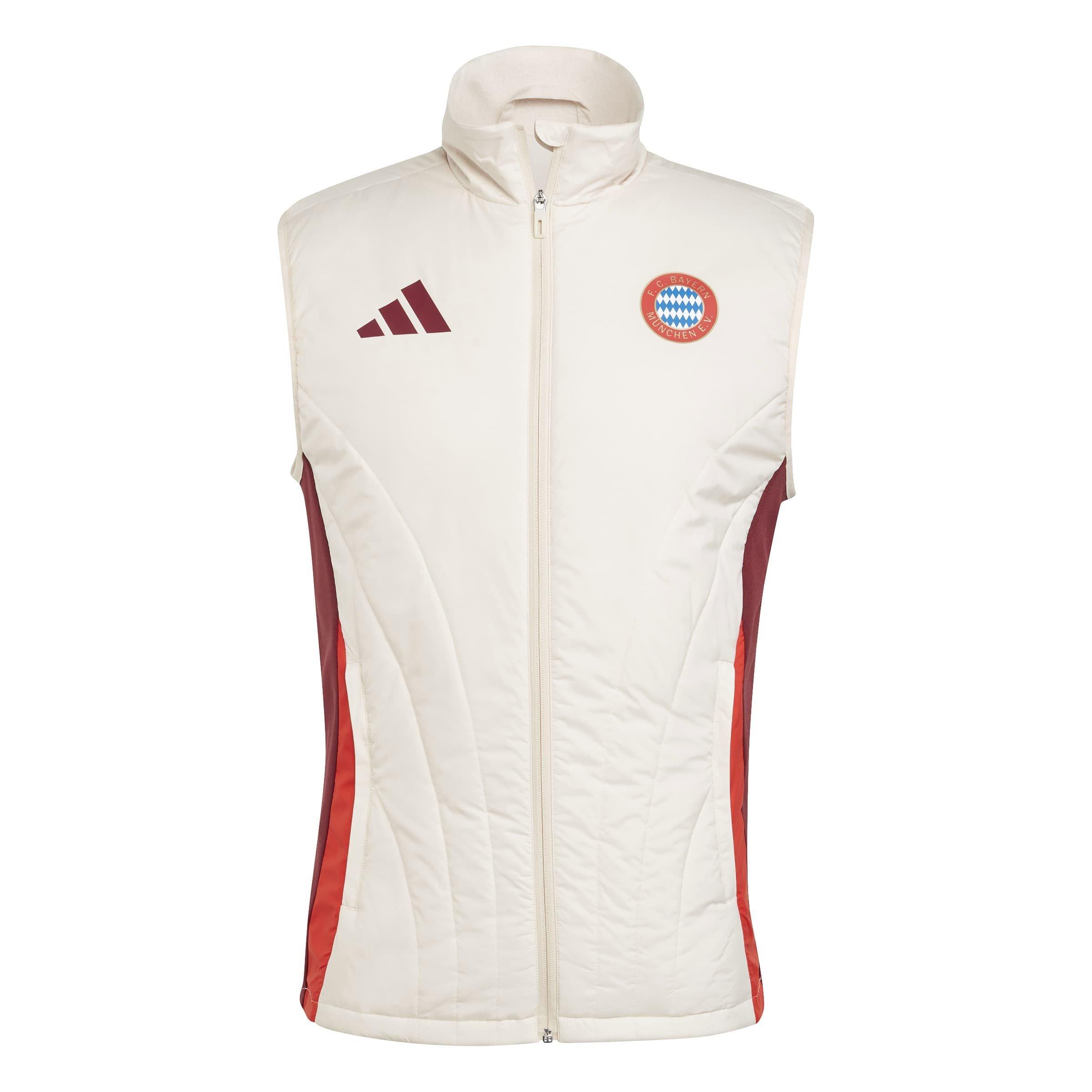Adidas Men's Bayern Munich Winterised Vest 24/25 - Linen S17 - XS