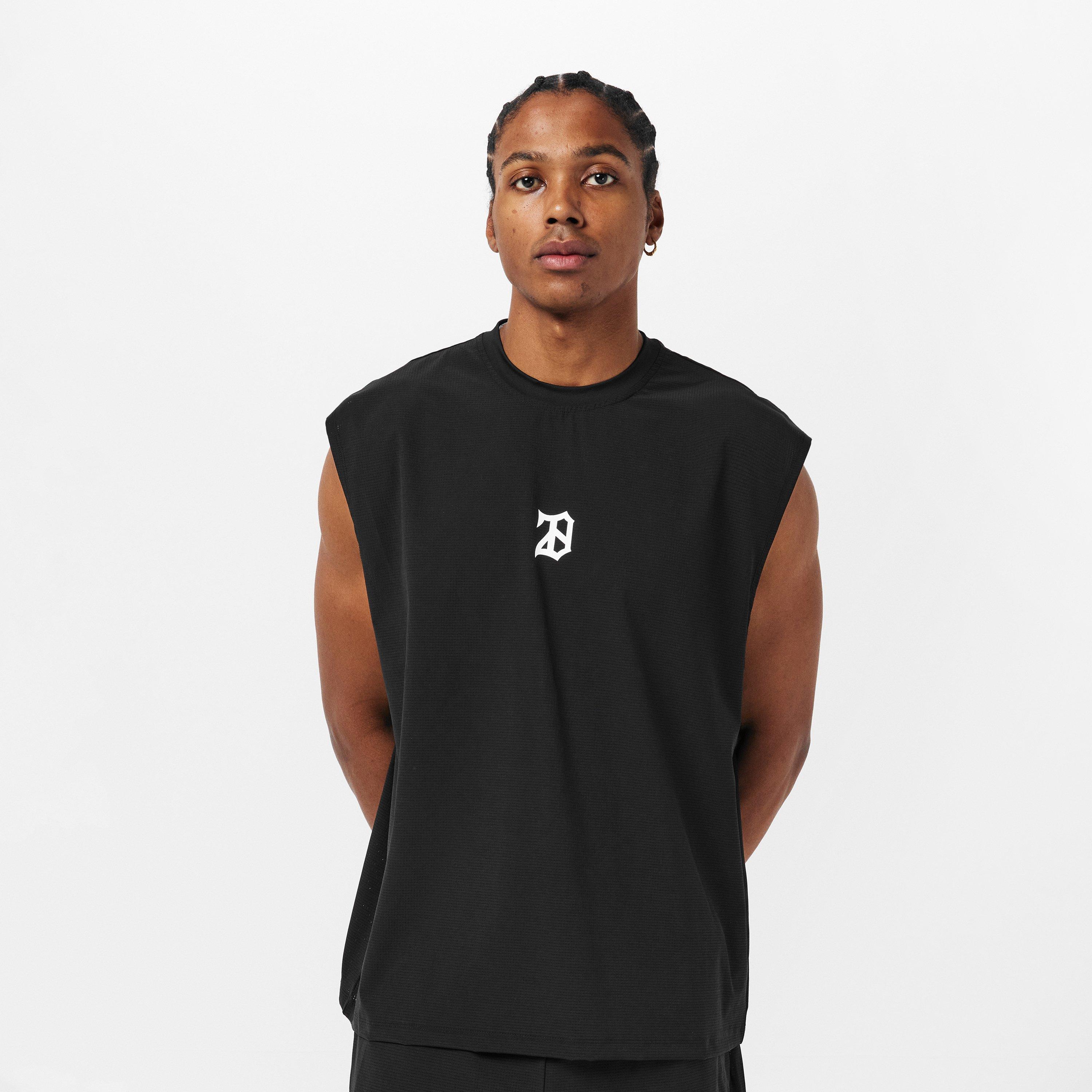 Black - 28 Club - Men's Mesh Performance Gym Vest - 3