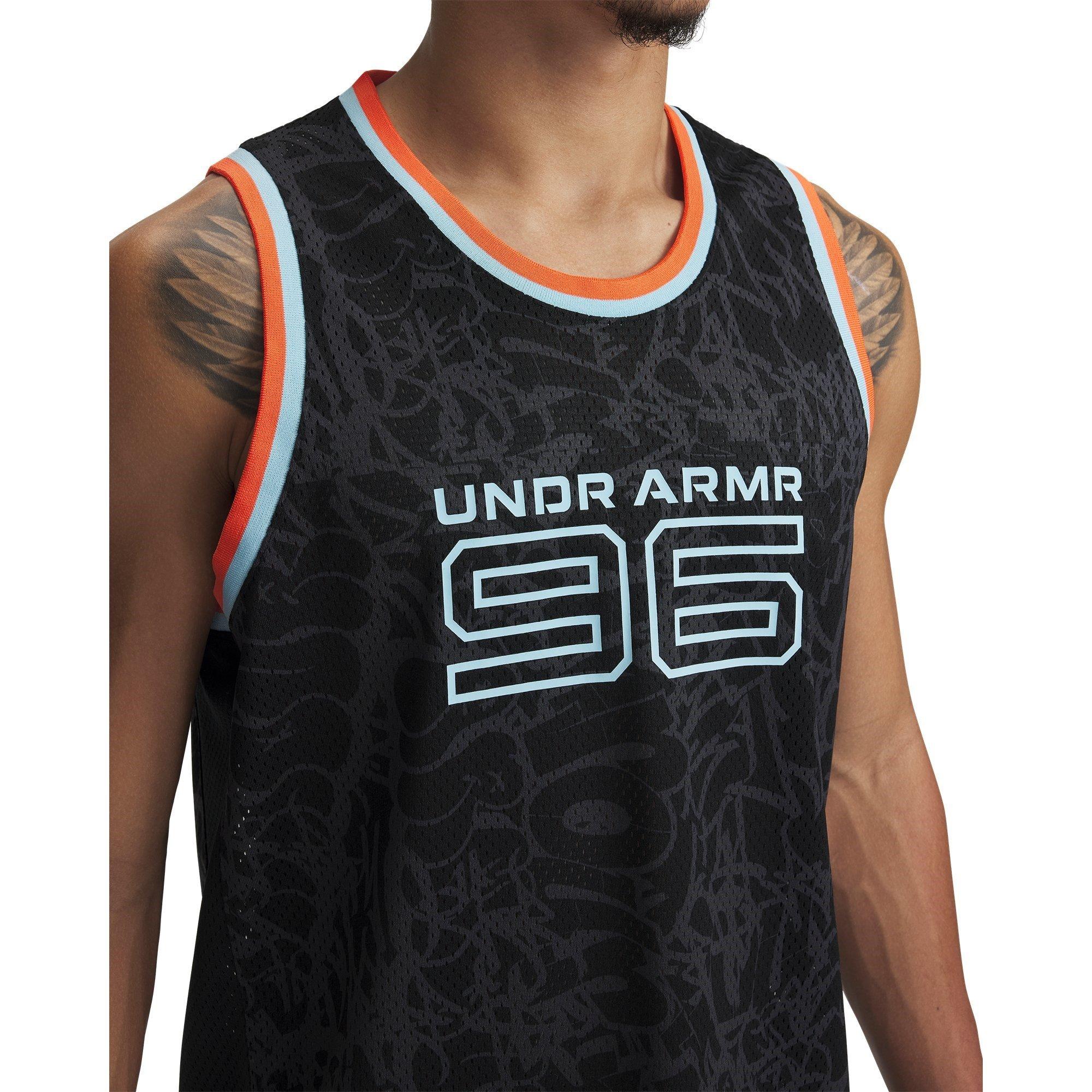 Black - Under Armour - Mesh Printed Tank Vest - 3