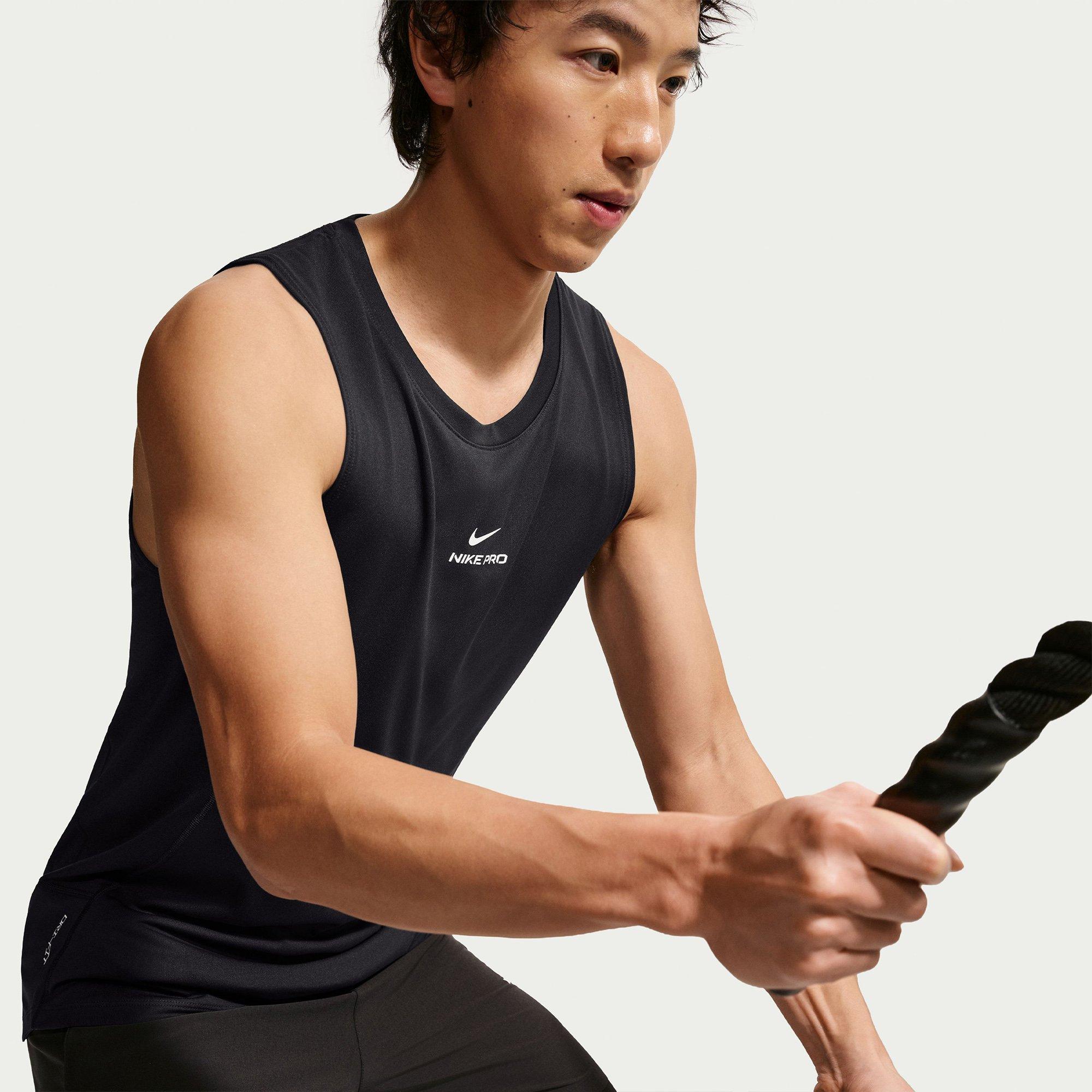 Black/White - Nike - Men's Npt Performance Gym Vest - 2