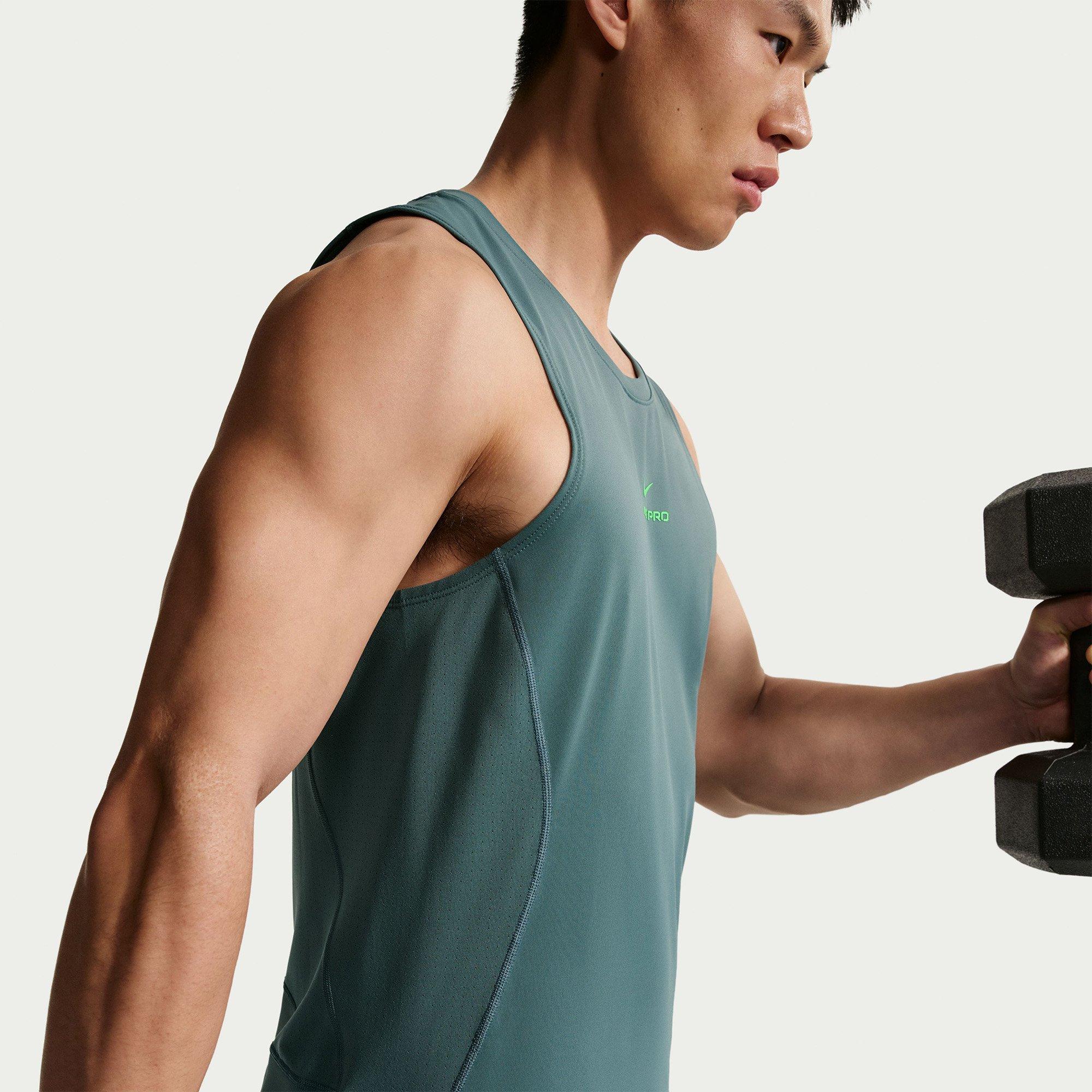 Slate/Green - Nike - Men's Npt Performance Gym Vest - 2