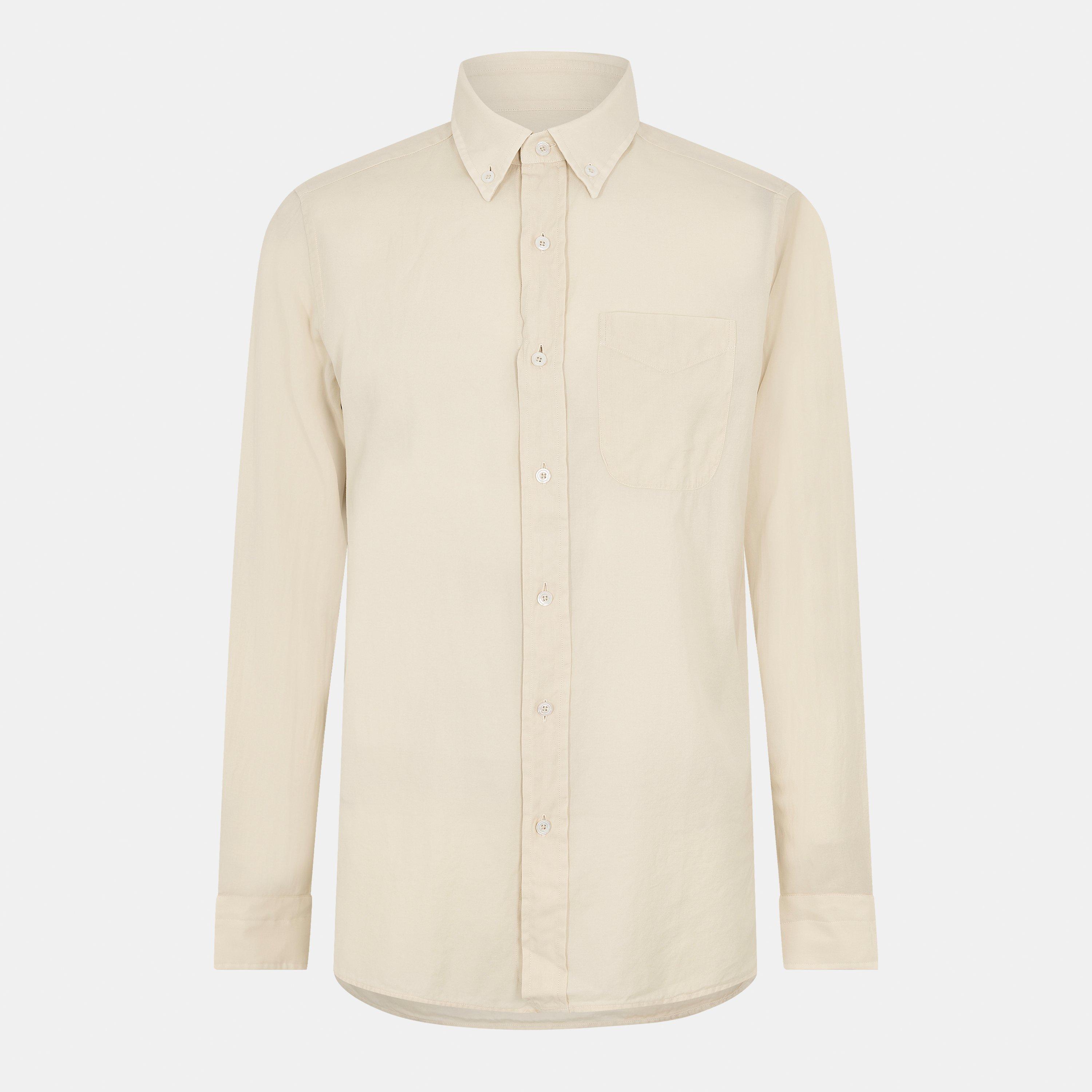 Beige - Tom Ford - Men's Long Sleeve T-Shirt - 1