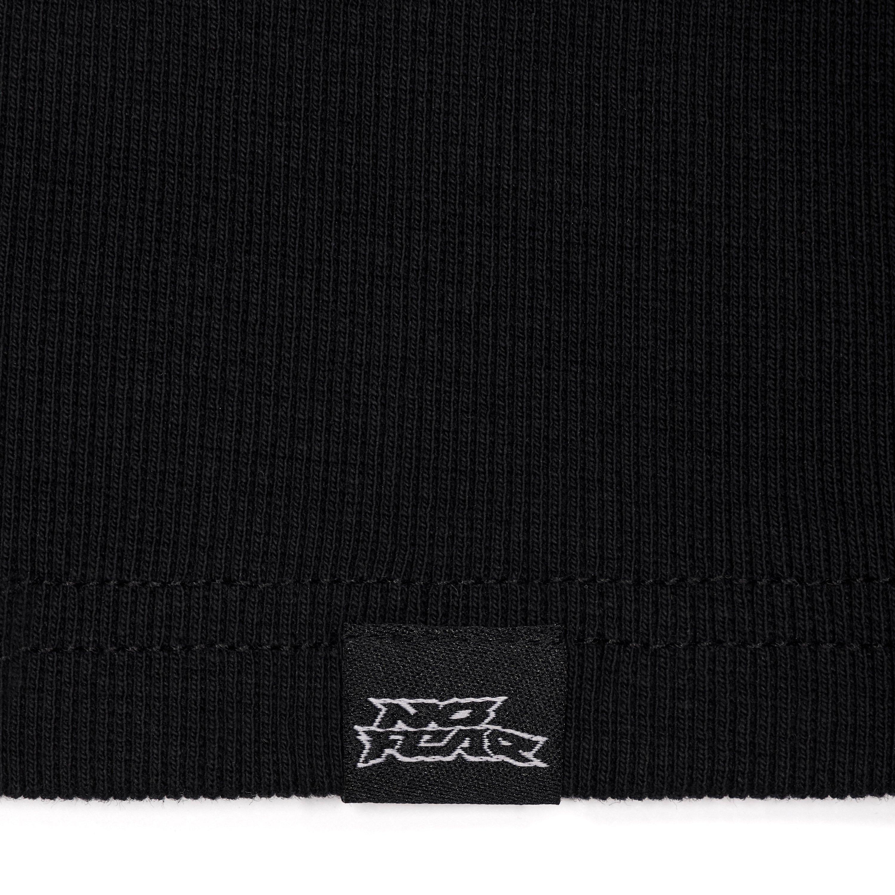 Black - No Fear - Mens Ribbed Vest Top - 3