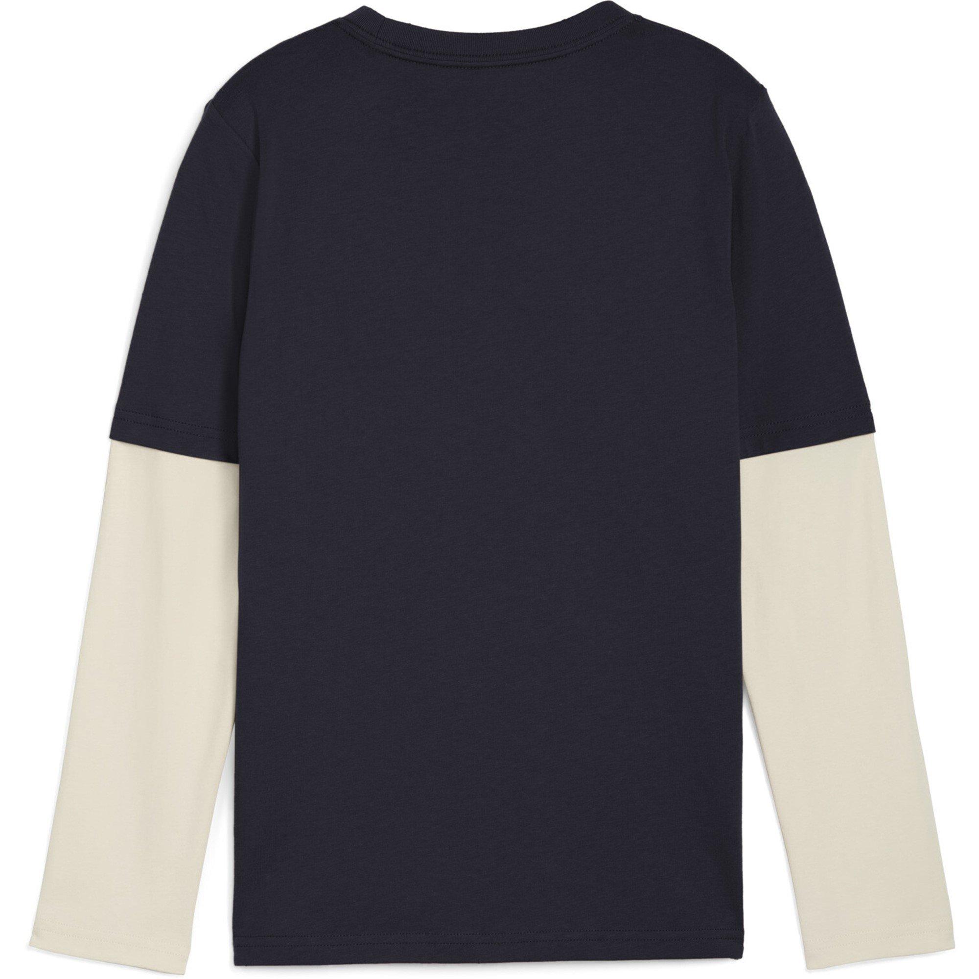 New Navy - Puma - MID90s Juniors Layered Long-Sleeve T-Shirt - 2
